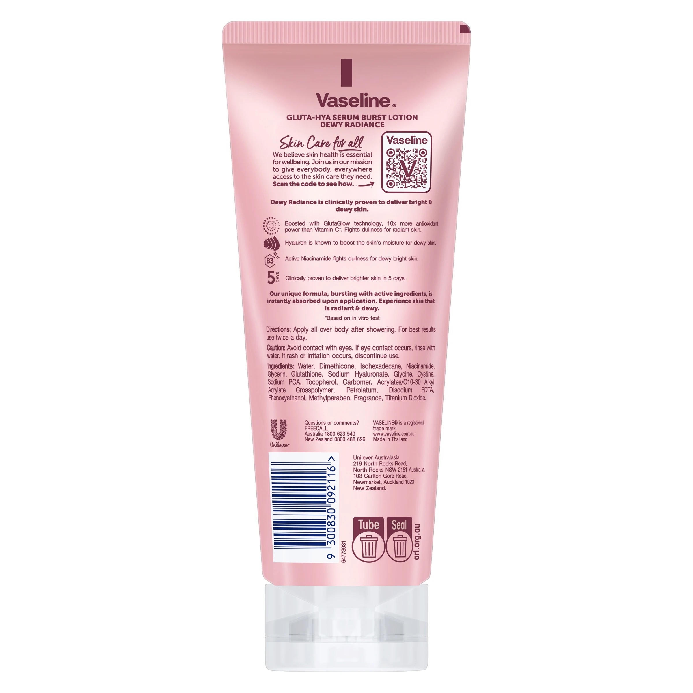 2 Vaseline Gluta-Hya Serum Burst Dewy Radiance Body Lotion 200ml, 2 of 5