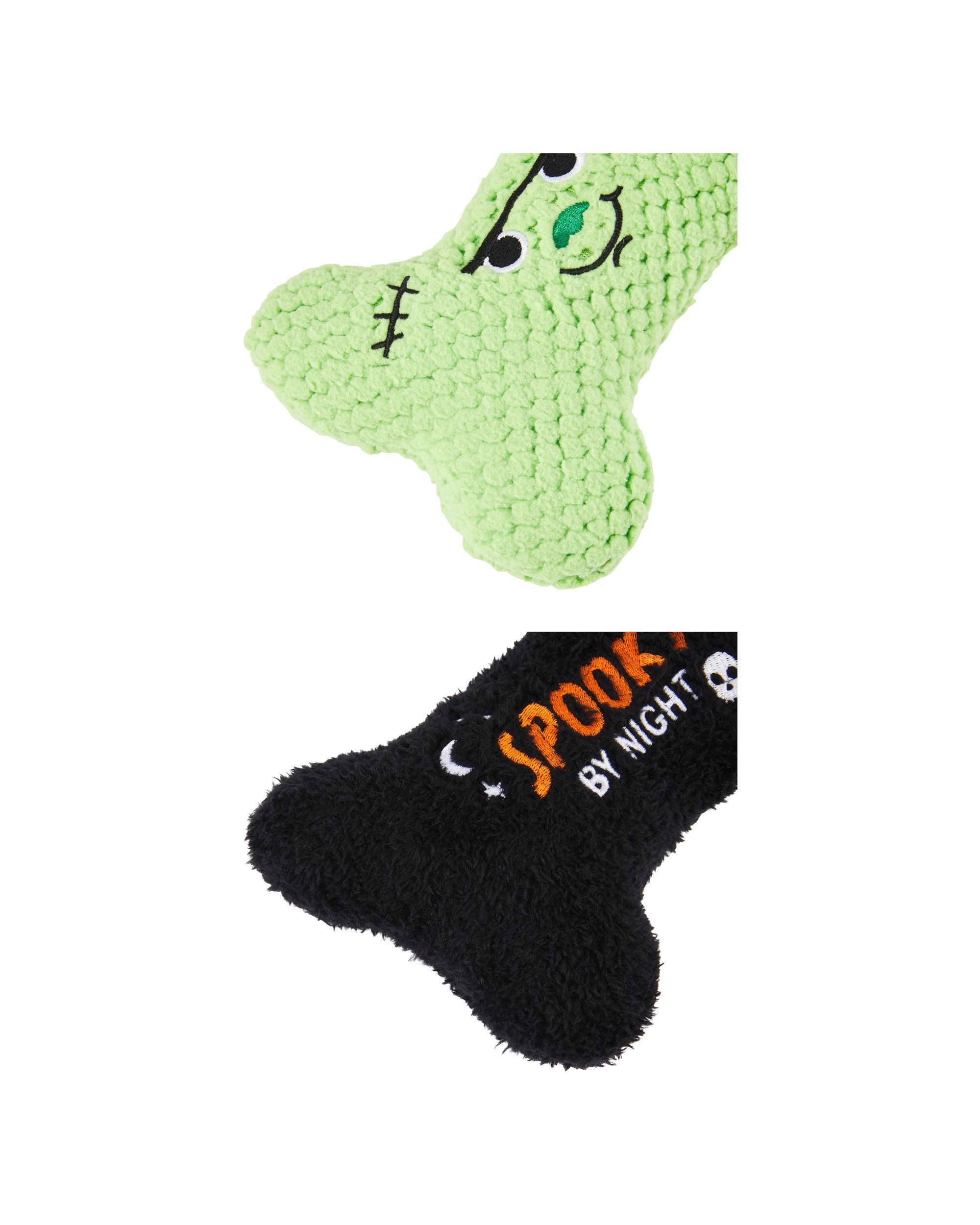 3 2 Pack Pet Toys Halloween Bone Plush - Assorted, 3 of 4