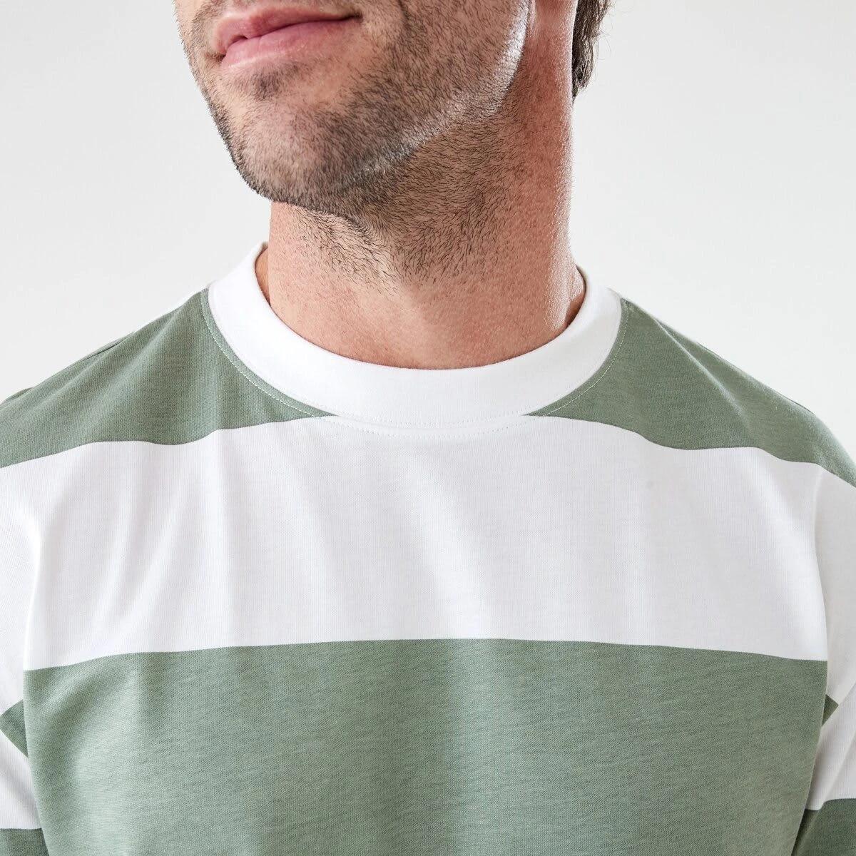 5 Oversized Stripe T-shirt BOLD STRIPES YOUTH LILY PAD, 5 of 5