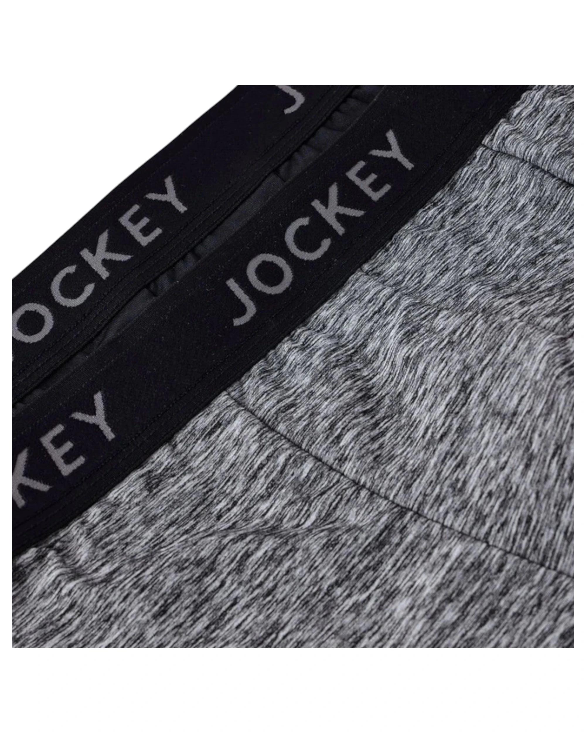 5 Jockey 6 Pack Mens Comfort Classics Microfibre Trunks Marle Underwear BLACK MARLE, 5 of 6