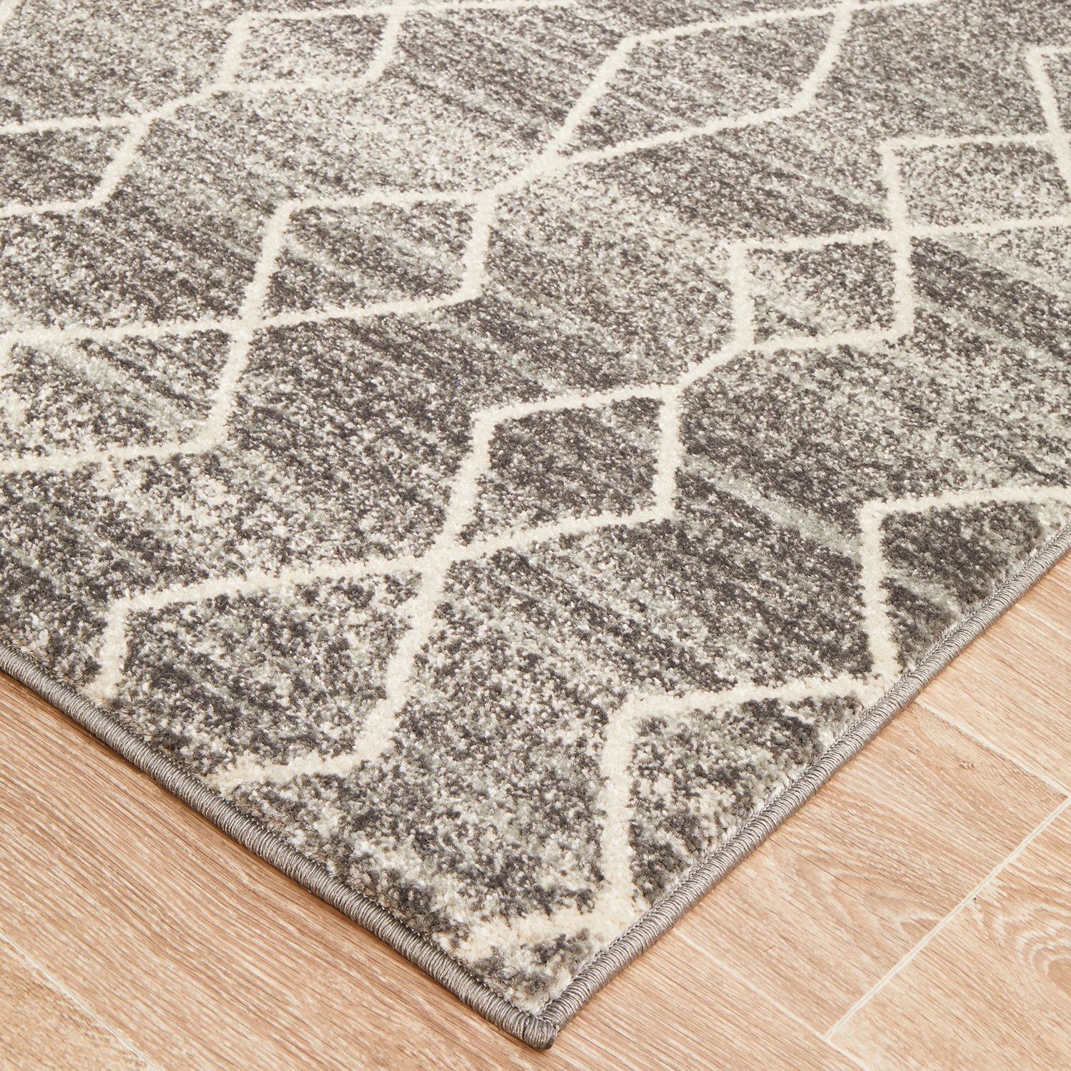 5 Common Ground Rugs Encore 257 330x240cm - Extra Large Pet Friendly Floor Rug - Silver, 5 of 7