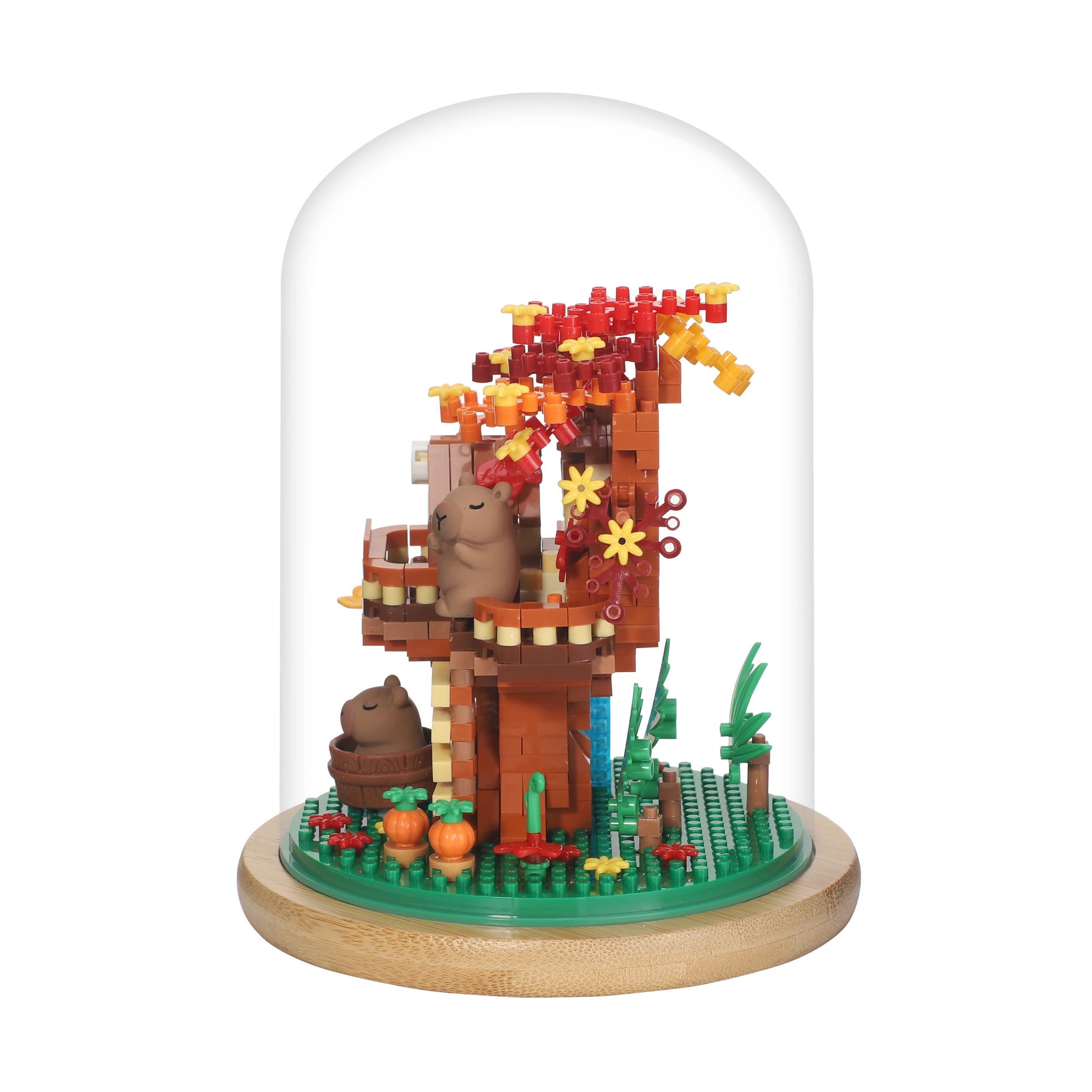 8 Mini Blocks Flower Series: Capybara Tree Dome - Assorted, 8 of 9