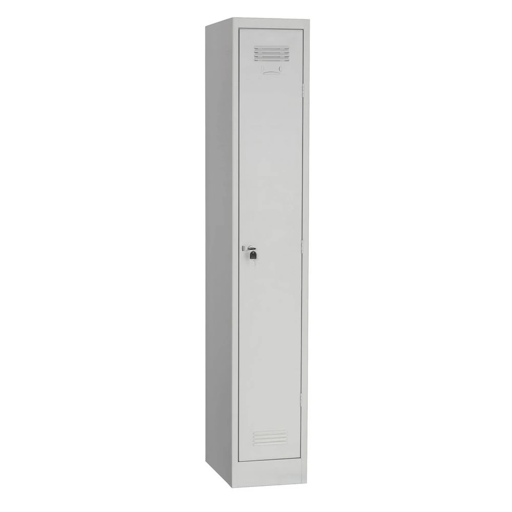 3 Stilford 1 Door Office Locker Gloss Silver Cabinets Cupboards, Lockers and Credenzas, 3 of 7