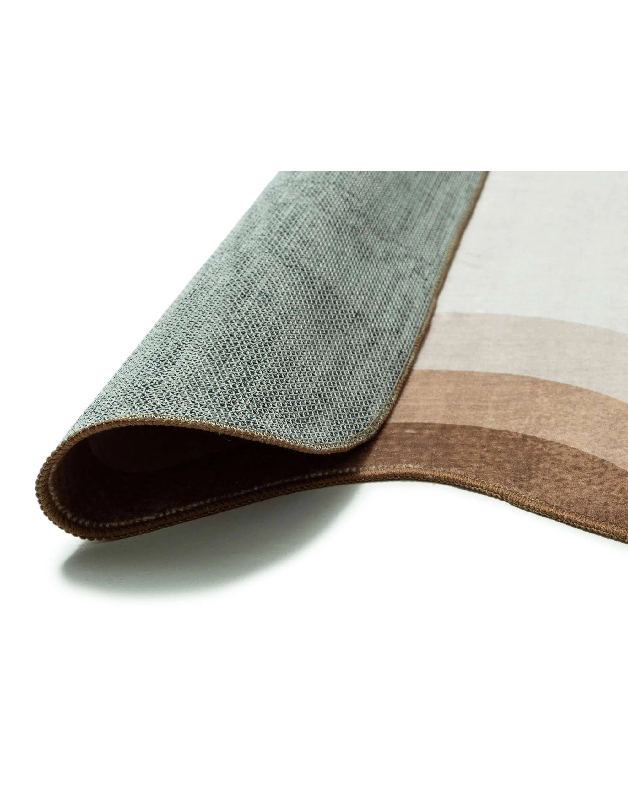 5 Loopsie Matera Tonal Scalloped Washable Rug-370cm x 270cm - Brown, 5 of 8
