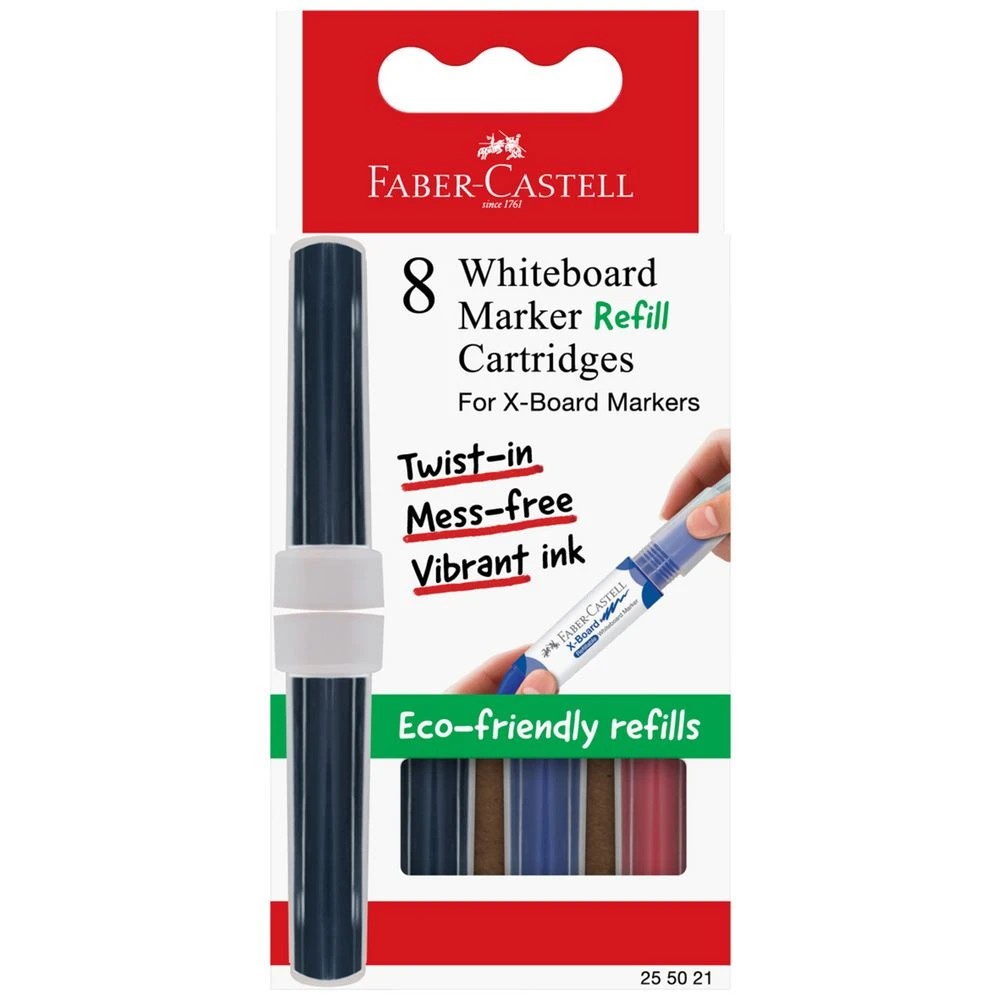 1 Faber-Castell Whiteboard Marker Refills Assorted 8 Pack, 1 of 4