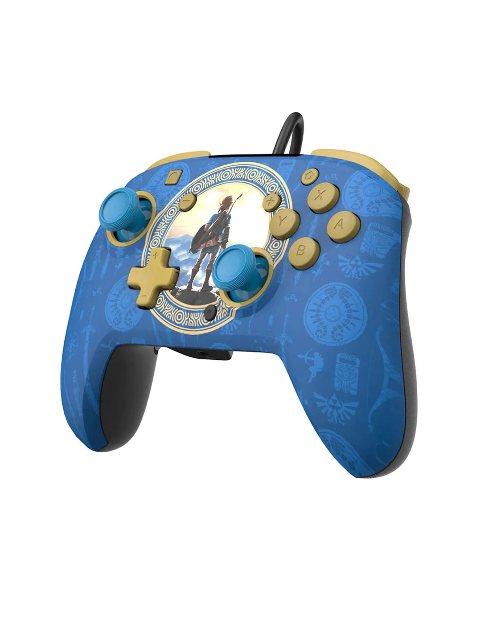 5 PDP Switch Rematch Wired Controller Hyrule Blue, 5 of 10
