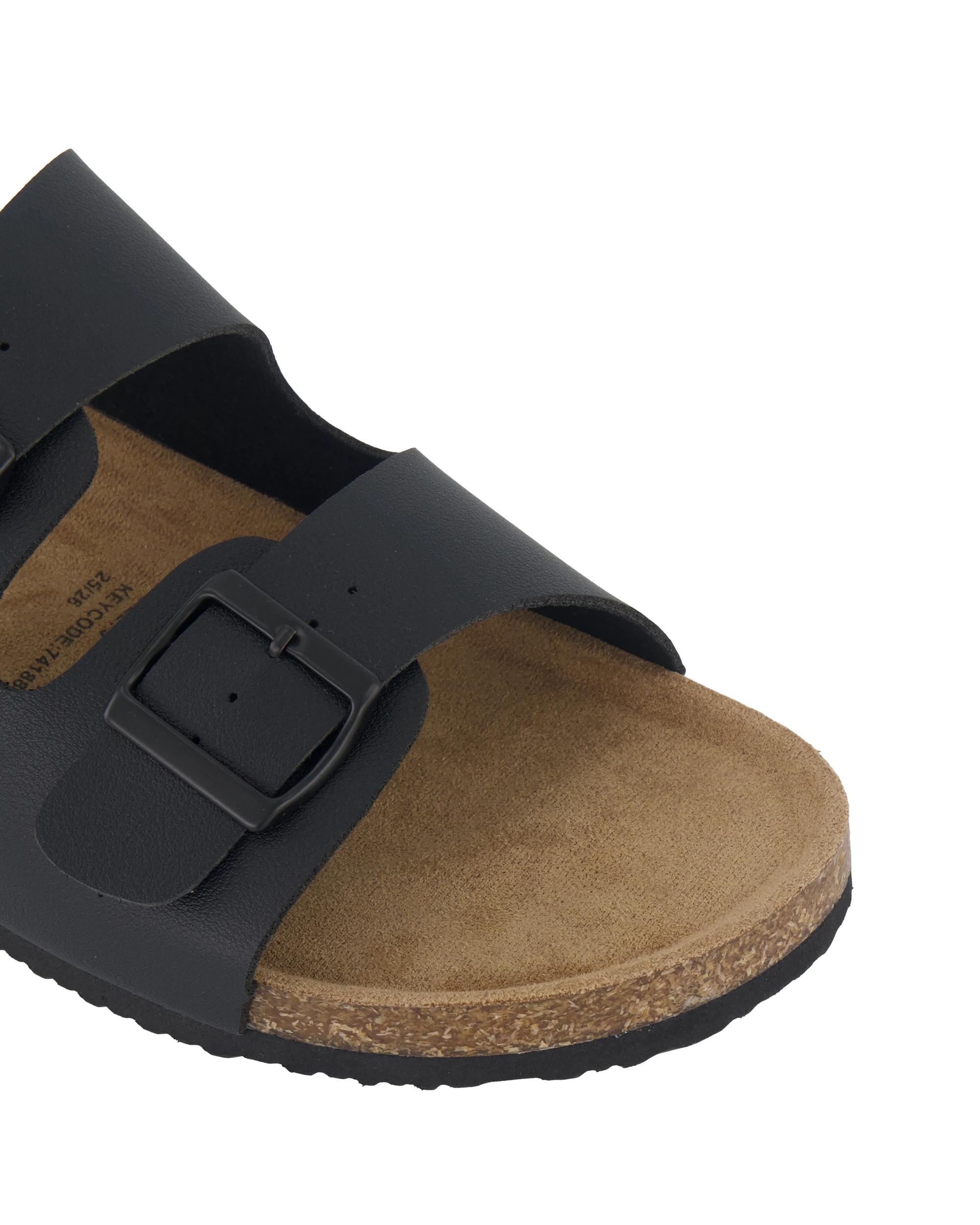 3 Double Buckle Slides Black, 3 of 3
