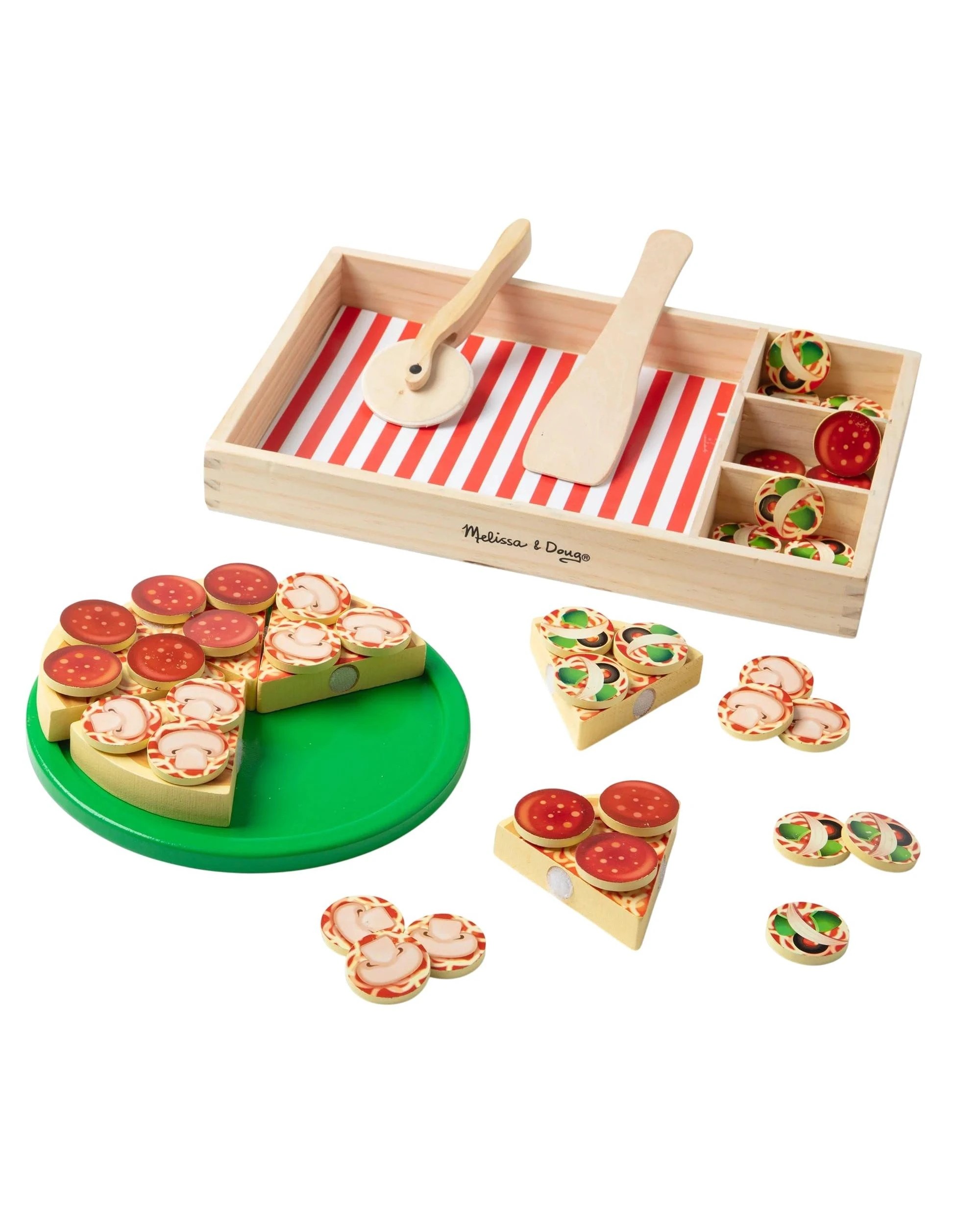2 Melissa and Doug Wooden Pizza Party Play Set, 2 of 9
