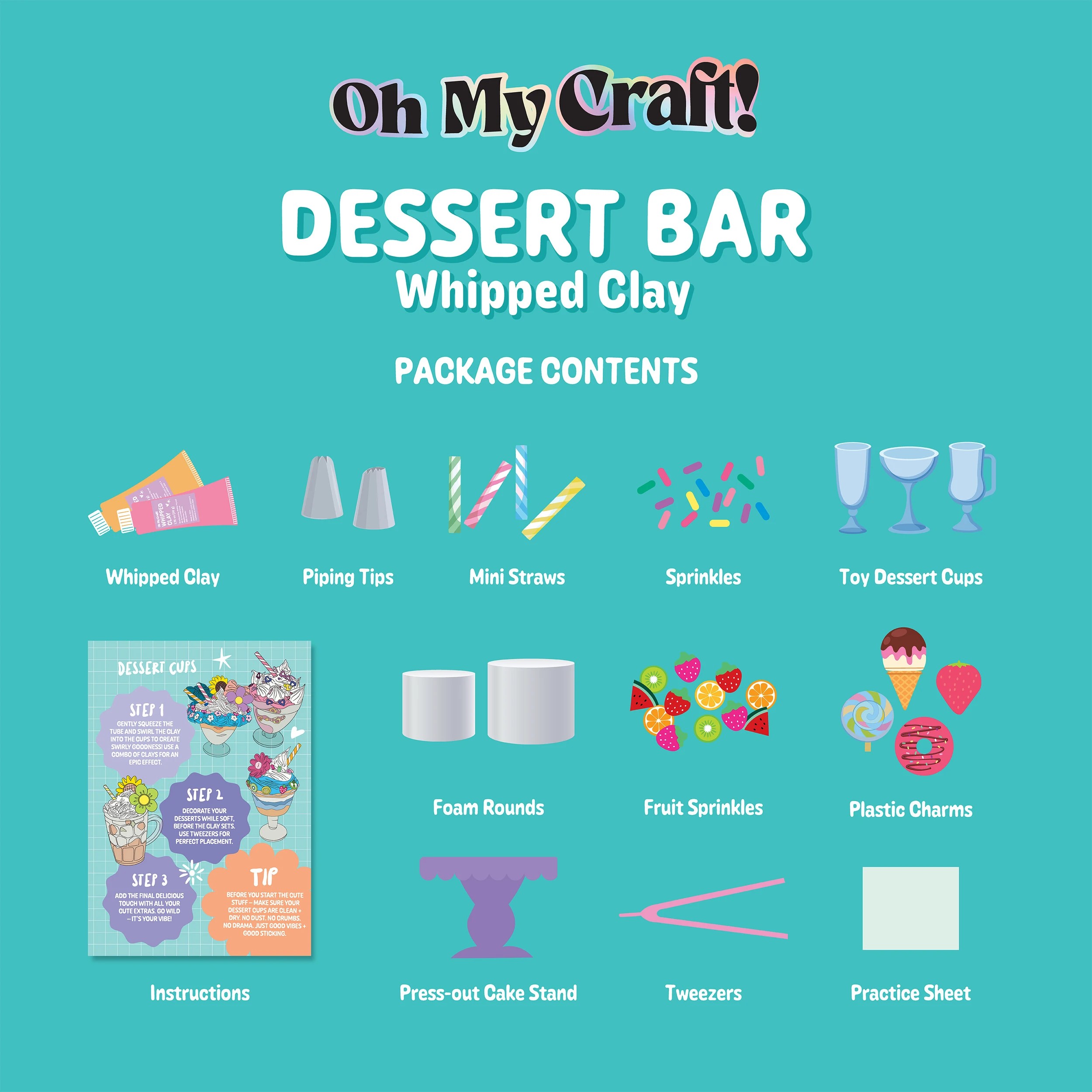 3 Oh My Craft! Mini Desserts Whipped Clay Kit, 3 of 7