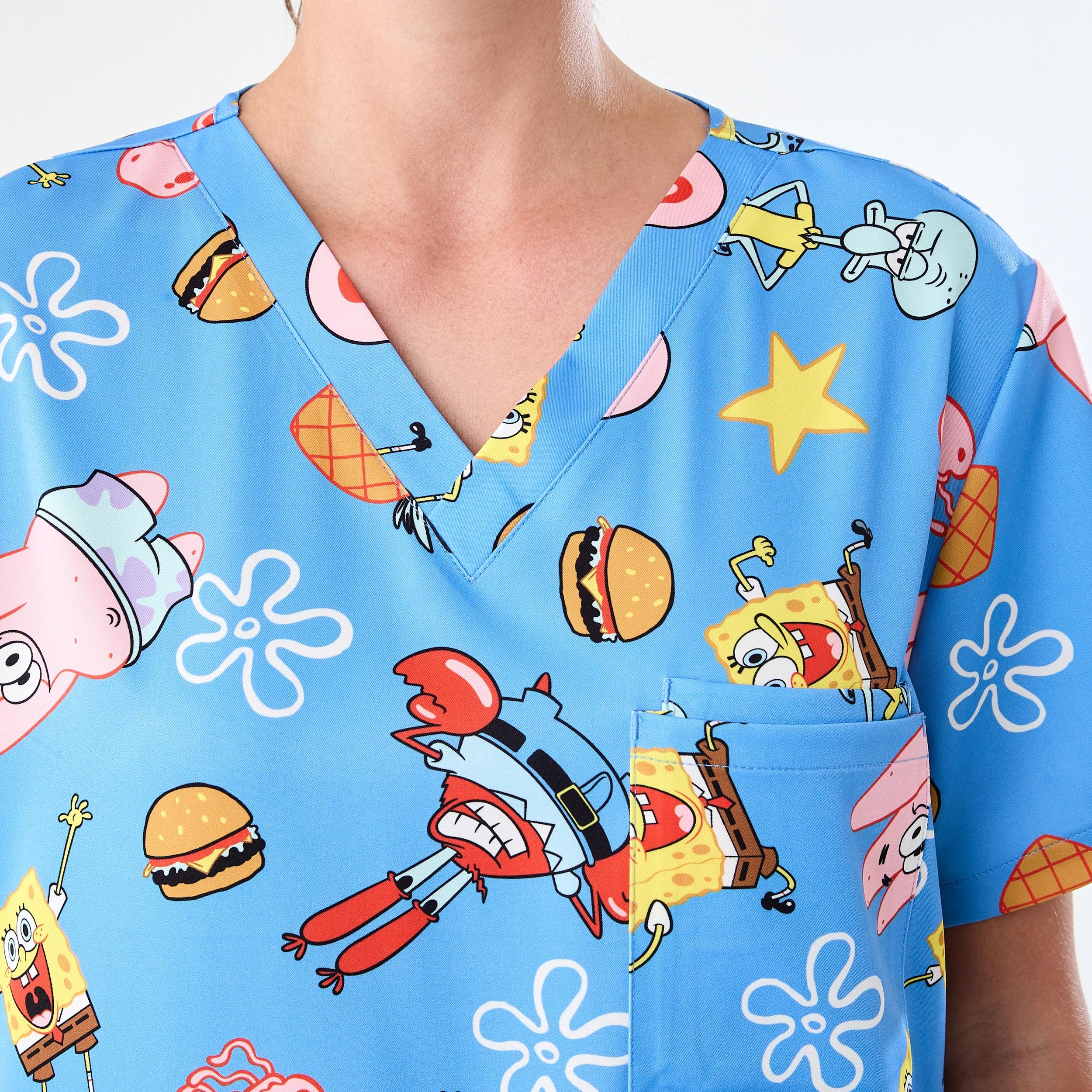 5 Workwear SpongeBob License Scrub Top Spongebob, 5 of 8