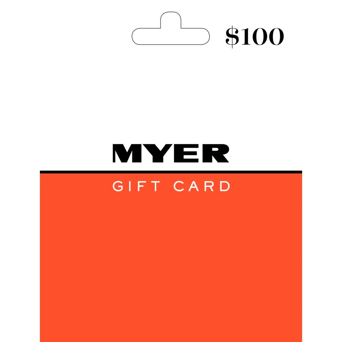 1 MYER $100 Gift Card, 1 of 1