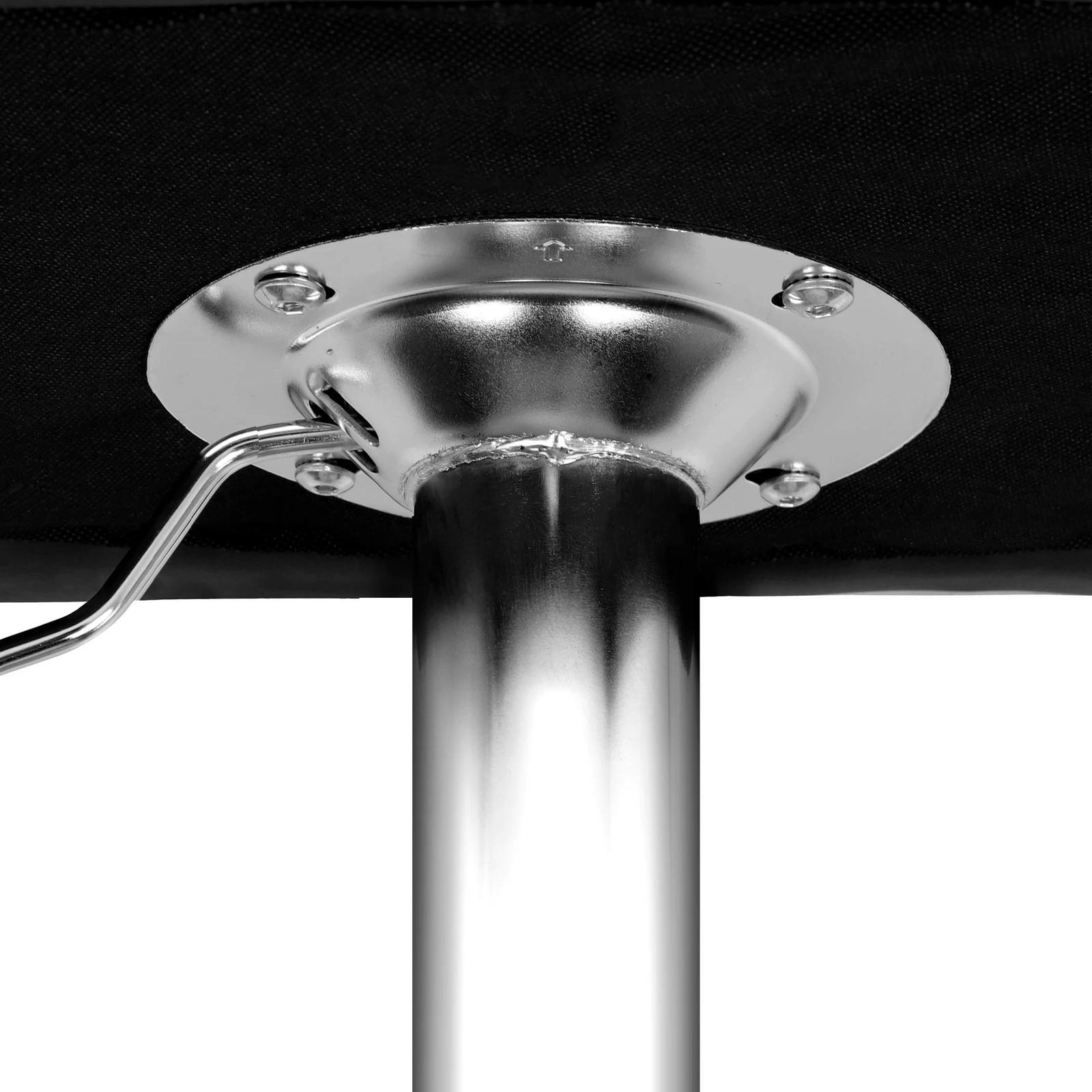 6 Alfordson 2x Bar Stools Macias Kitchen Swivel Chair Leather Gas Lift - Black, 6 of 10