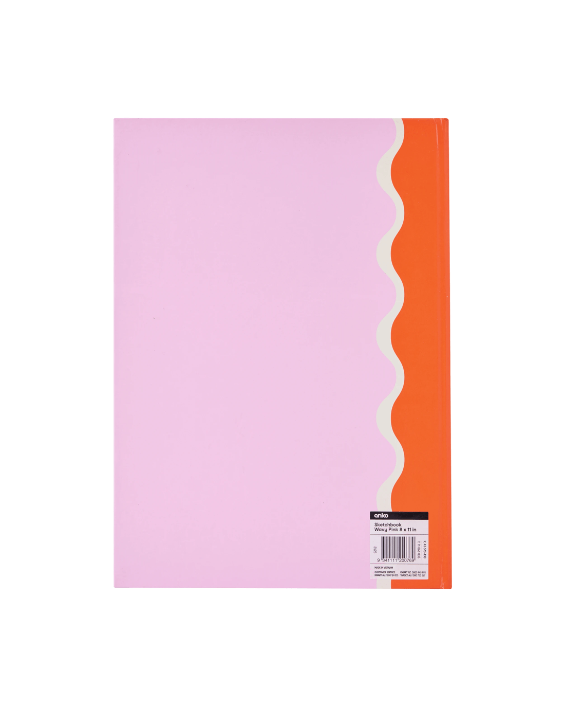 4 8in. x 11in. Wavy Sketchbook - Pink, 4 of 4