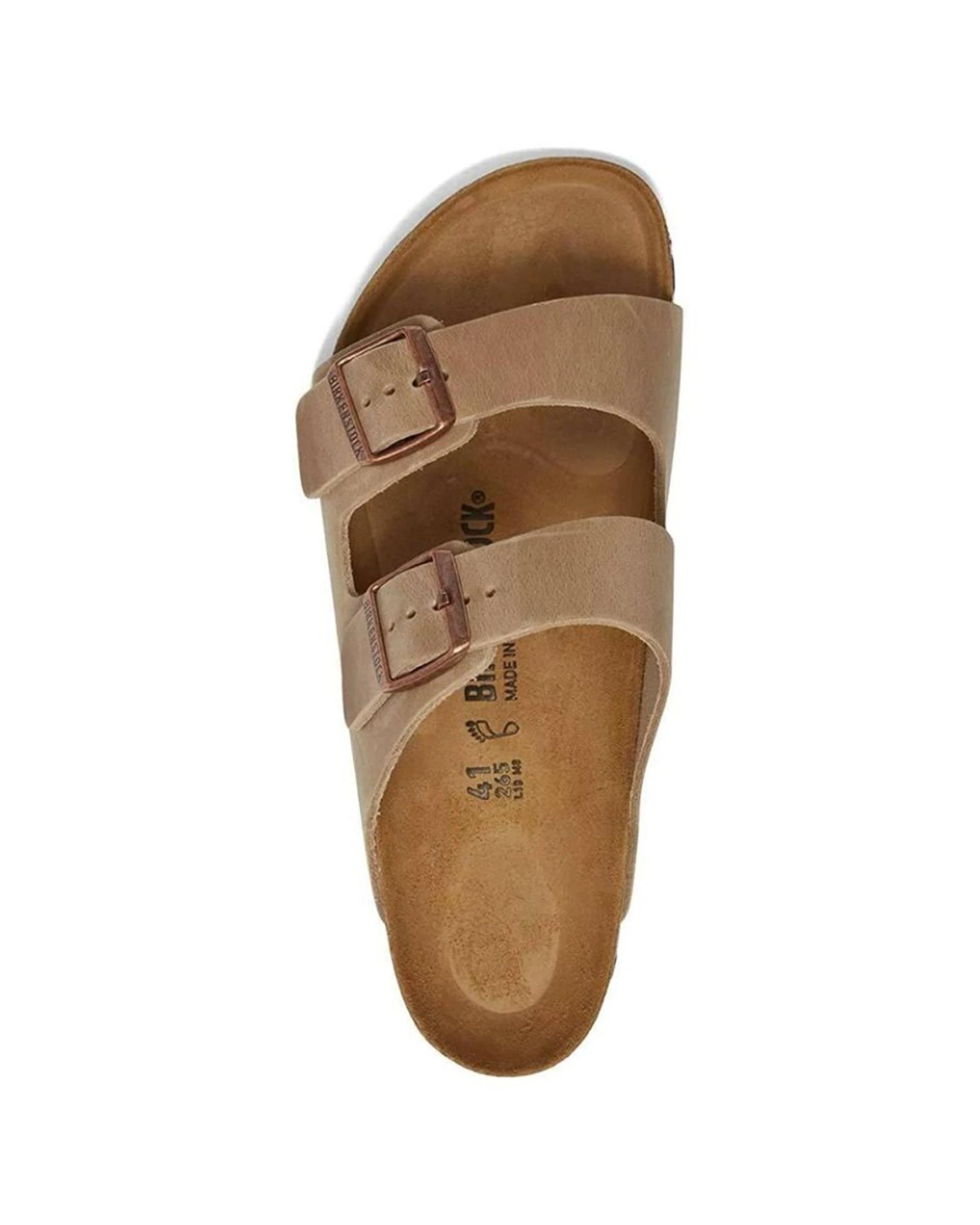3 Birkenstock Arizona Oiled Leather Sandals Regular TOBACCO BROWN, 3 of 6