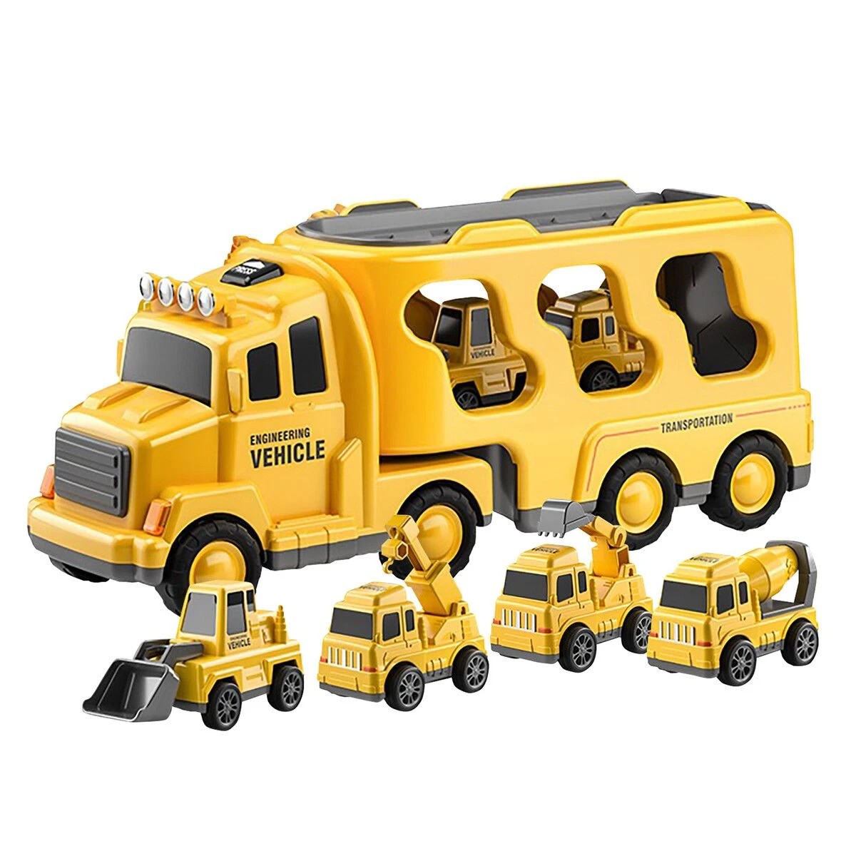 1 AUSWAY 5 In 1 Truck Toy Car Set Toddler Construction, 1 of 5
