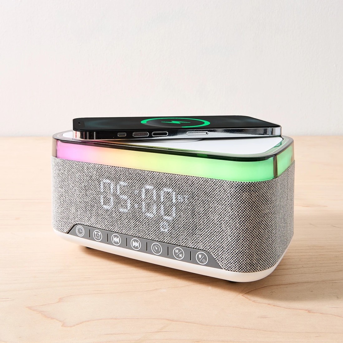 2 Music Alarm Clock with Wireless Charger, 2 of 10