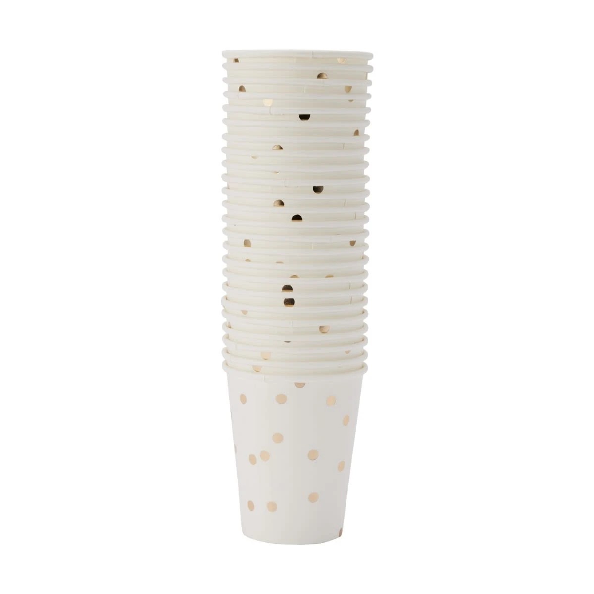 1 24 Pack Gold Foil Dot Paper Cups, 1 of 7