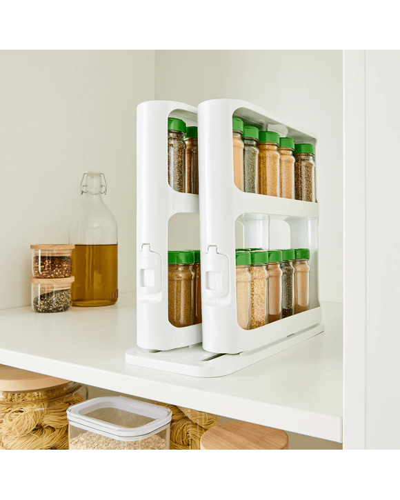 2 Tier Rotating Spice Rack