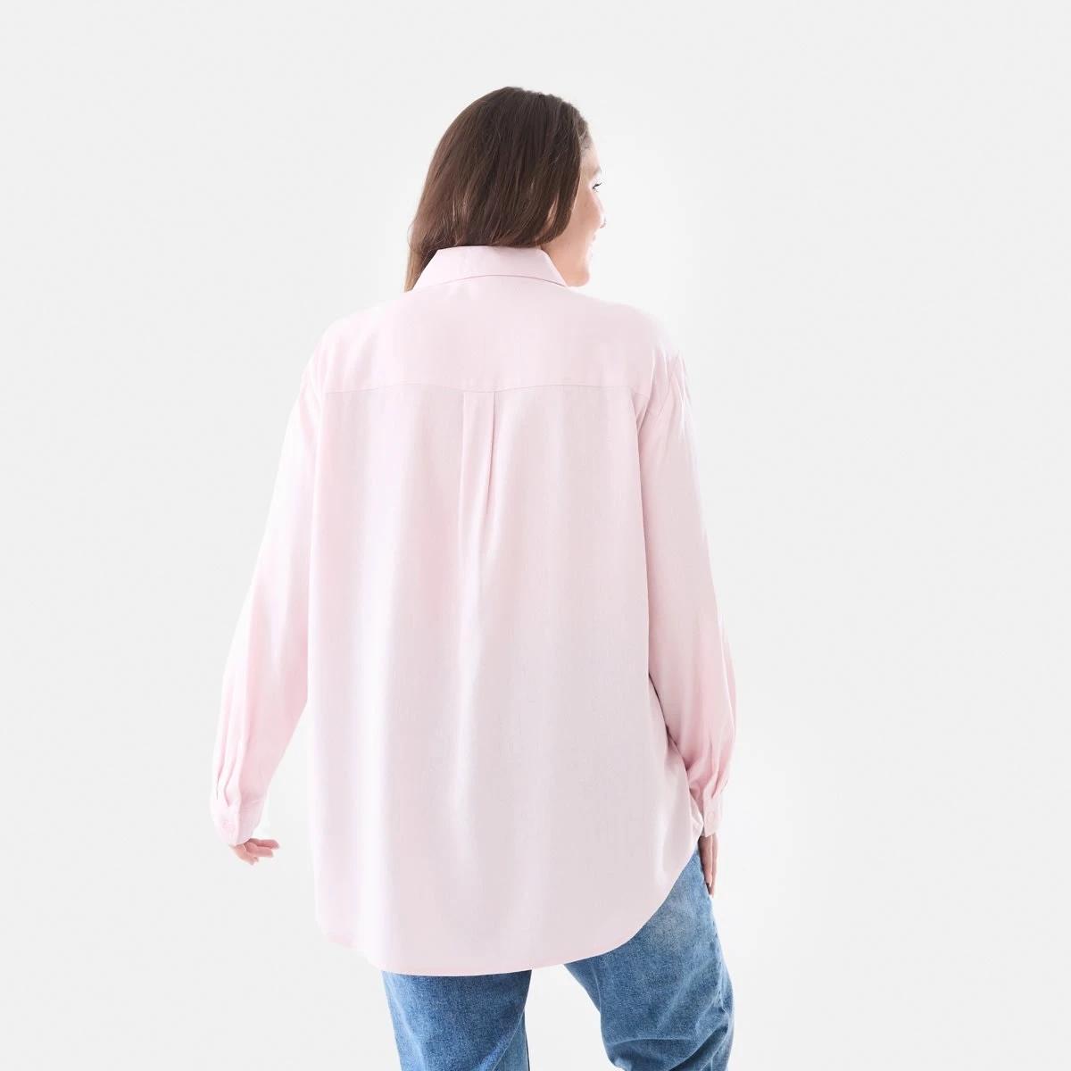 3 Curve Long Sleeve Shirt Soft Pink, 3 of 5