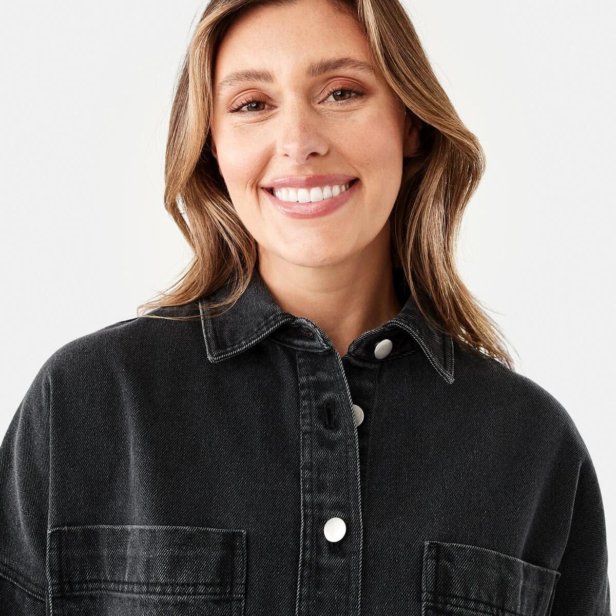 5 Long Sleeve Denim Shirt Black Wash, 5 of 9