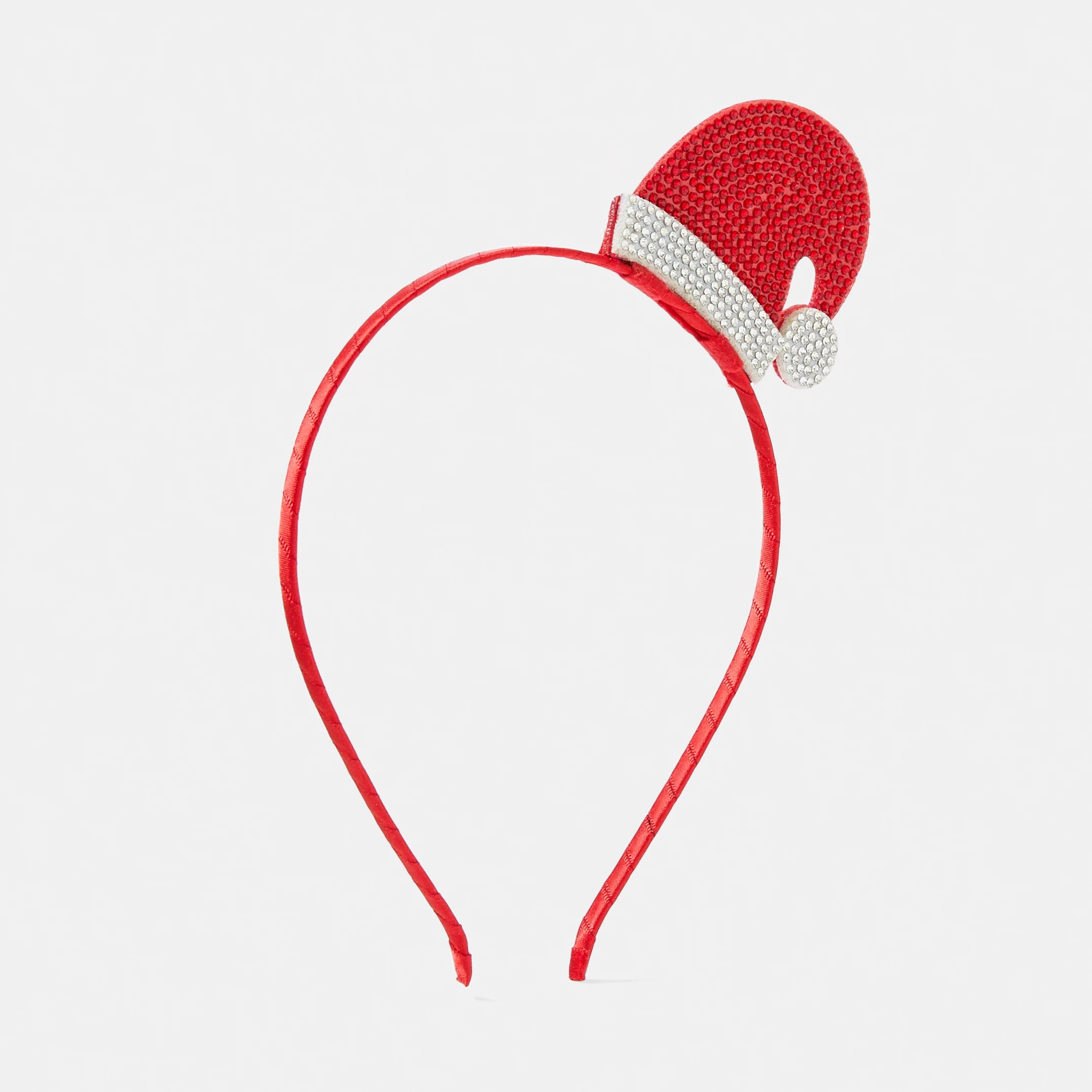 1 Christmas Santa Hat Headband - Red and White, 1 of 4