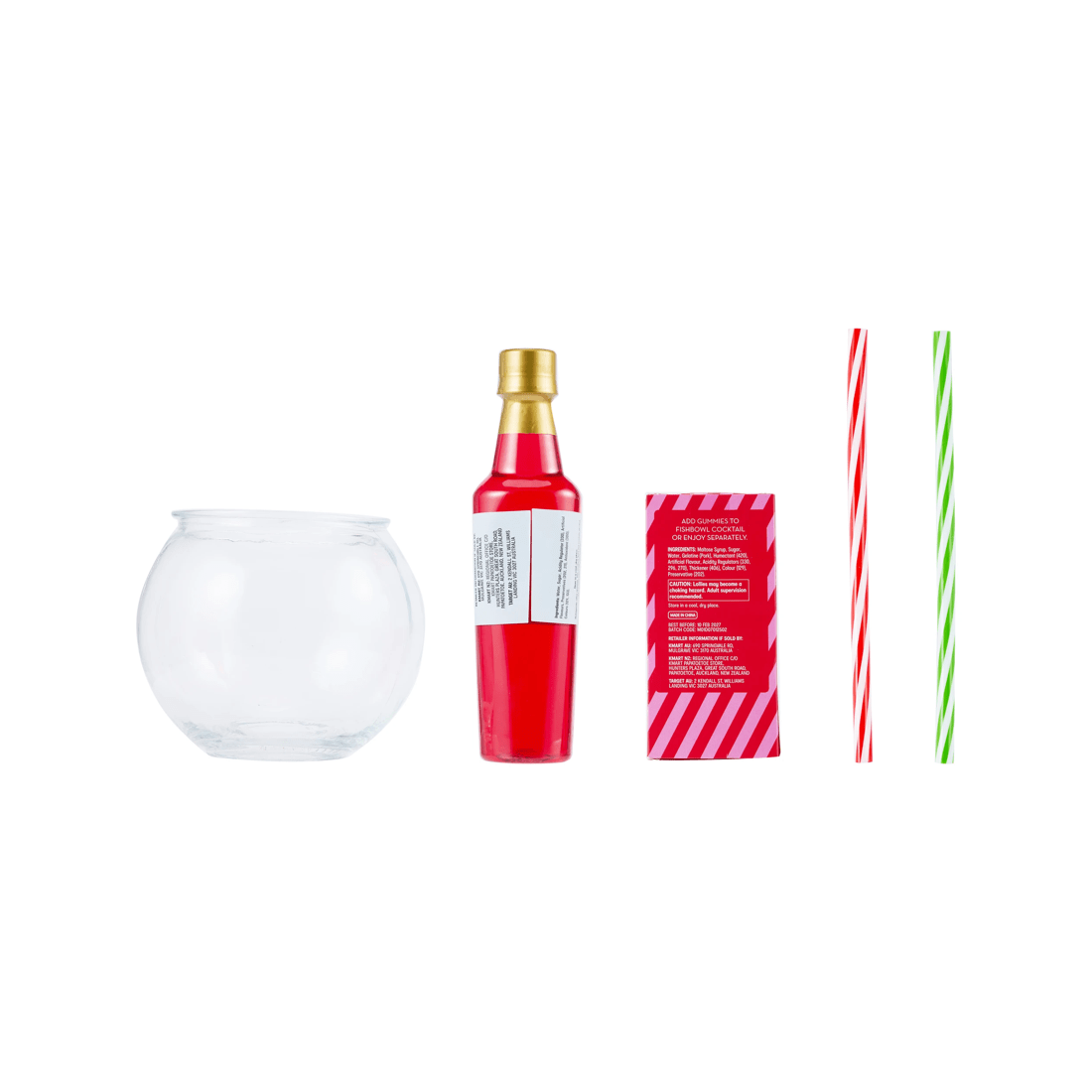 3 Fishbowl Cocktail Mixer Gift Set, 3 of 8