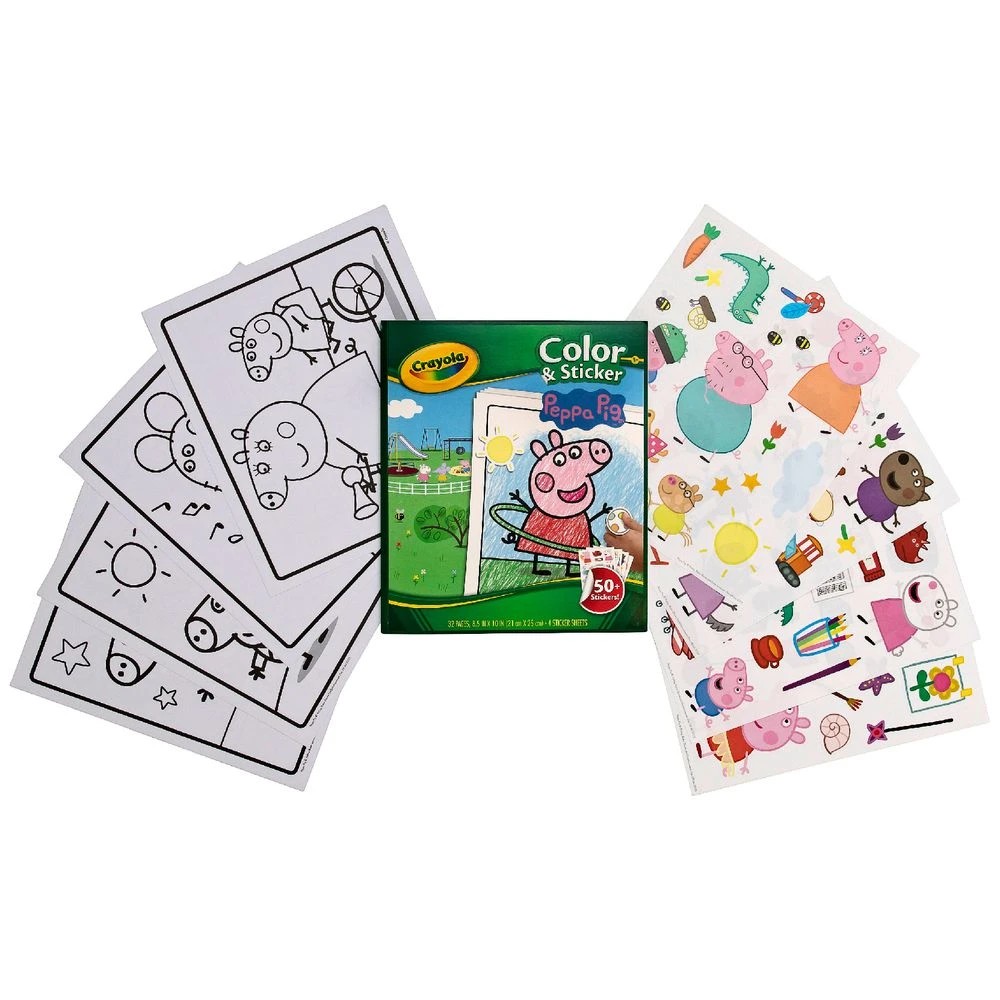 3 Crayola Colour & Sticker Book Peppa Pig, 3 of 4
