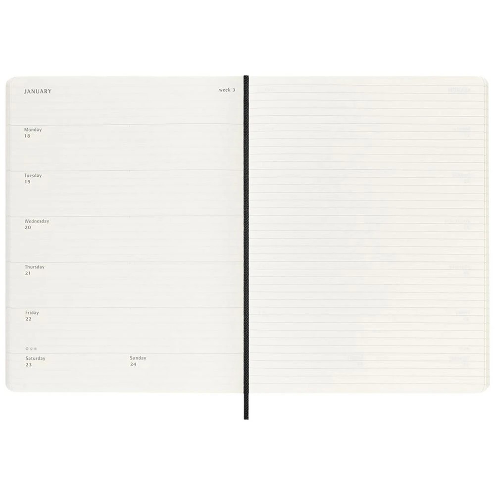 4 Moleskin B5 XLarge Week to View 2027 Diary Black, 4 of 7
