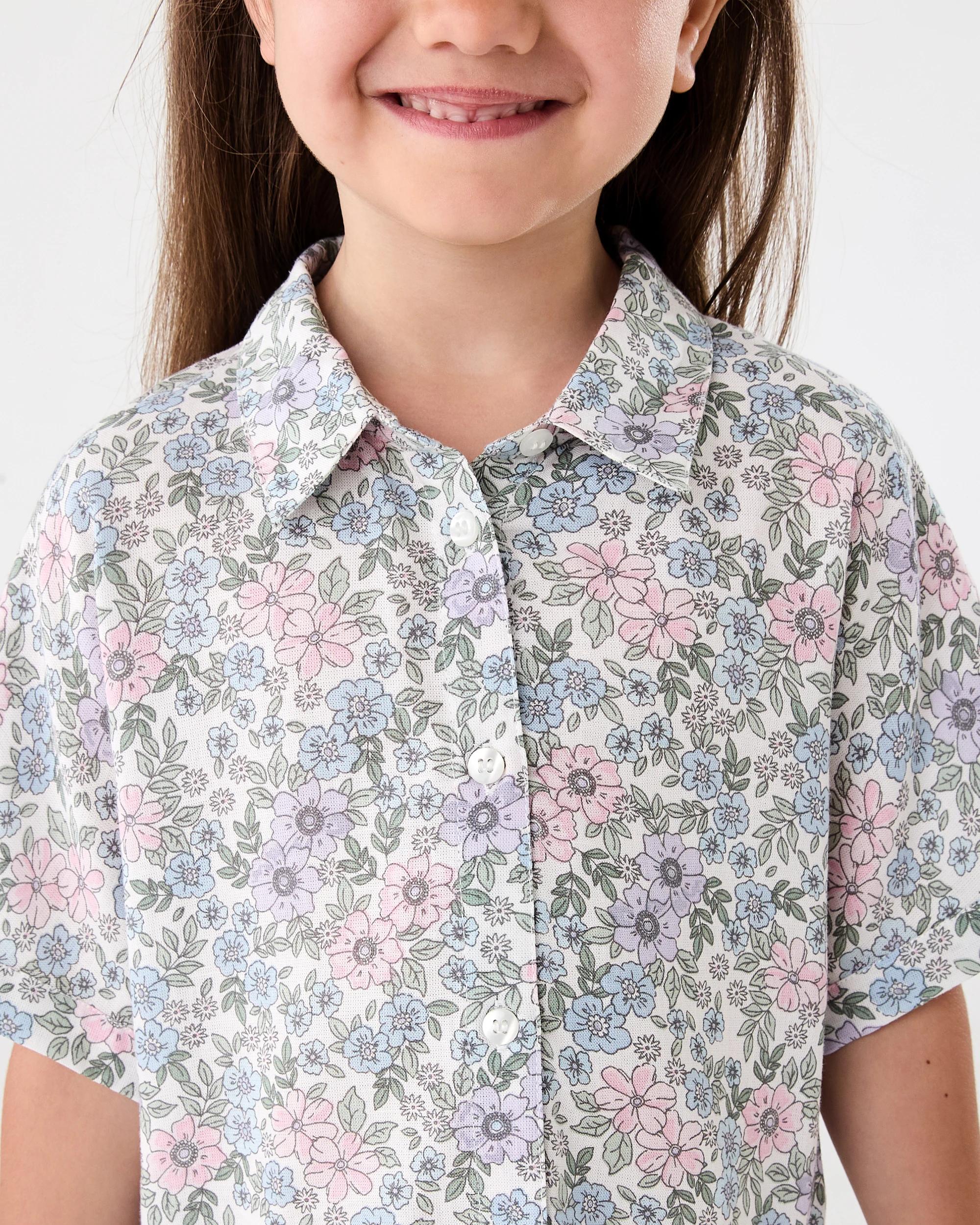 5 Oversize Woven Shirt Bge Floral, 5 of 8