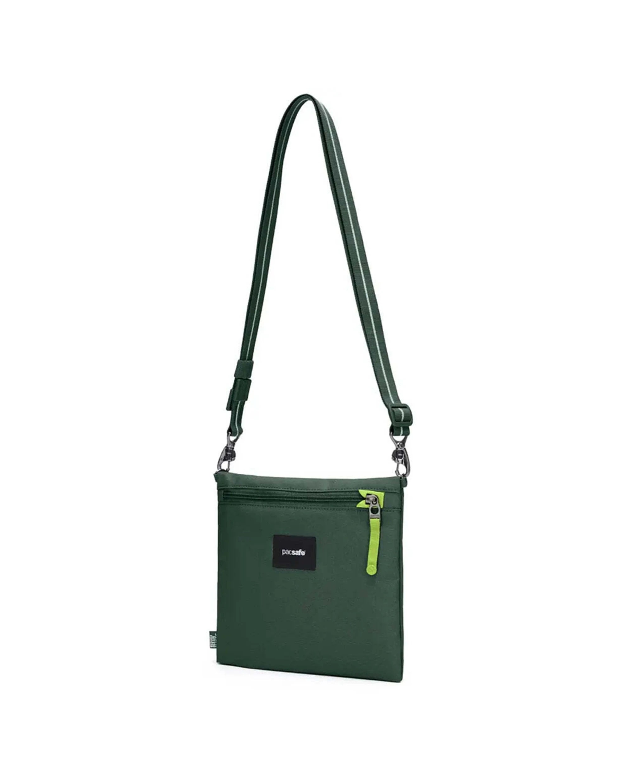 4 Pacsafe Go Anti-Theft Crossbody Pouch Recycled Polyester Adjustable Strap Spruce - Green, 4 of 8