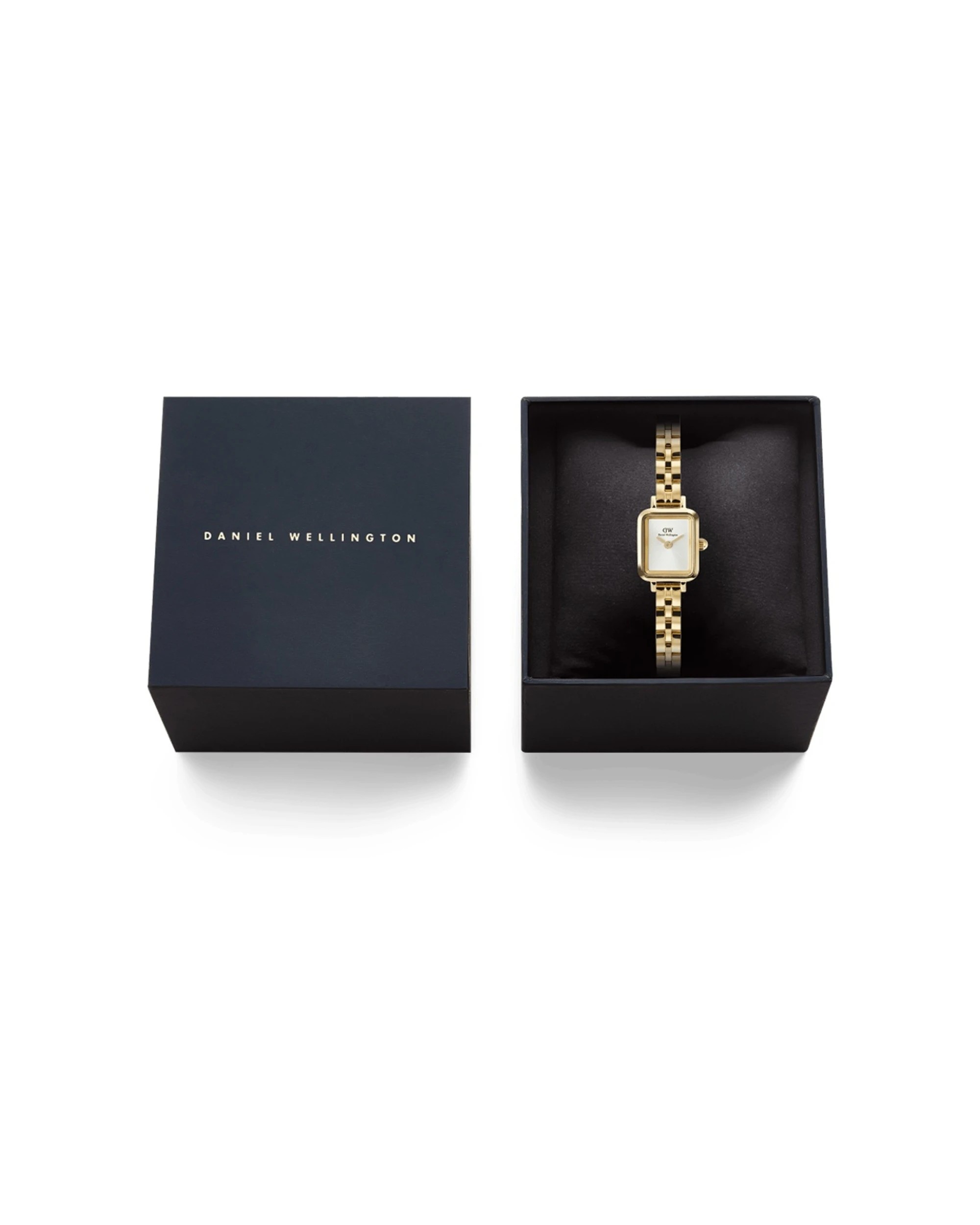 5 Daniel Wellington Quadro Mini Arch 3-Link White Sunray Gold Watch 15.4x18.2mm, 5 of 5