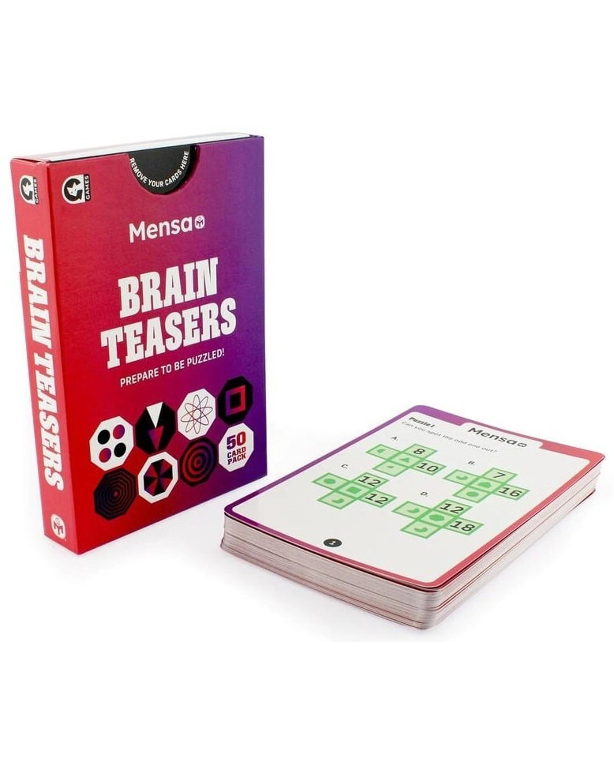 2 Mensa Brain Teasers Card Game, 2 of 3