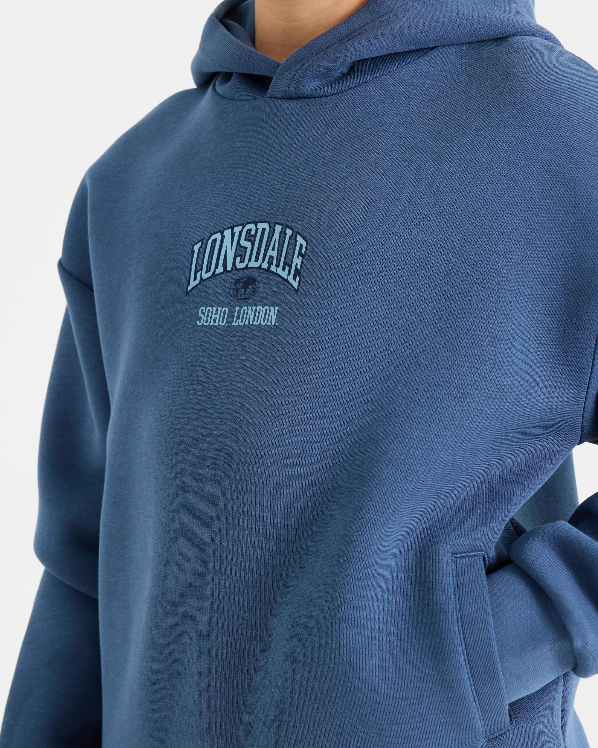 2 Lonsdale London Sport Hoodie BLUE, 2 of 6