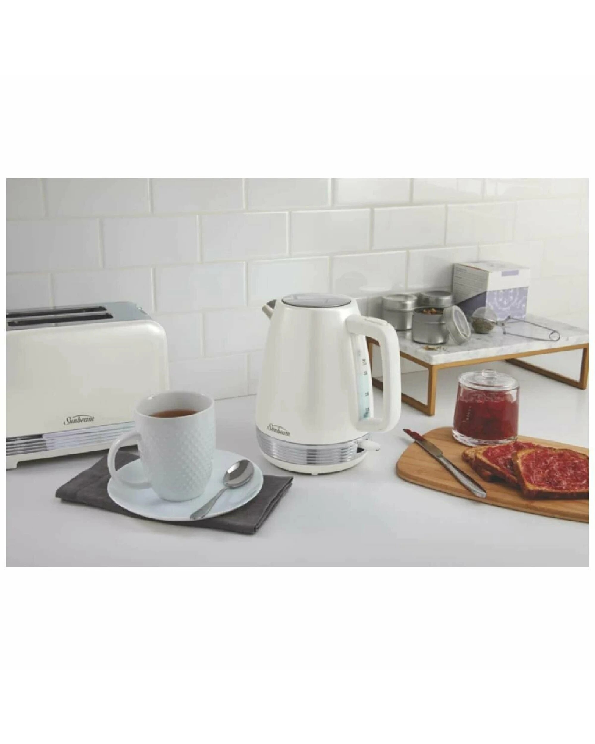 4 Sunbeam Chic Collection Breakfast Pack - Polished White PUM3510WH, 4 of 4