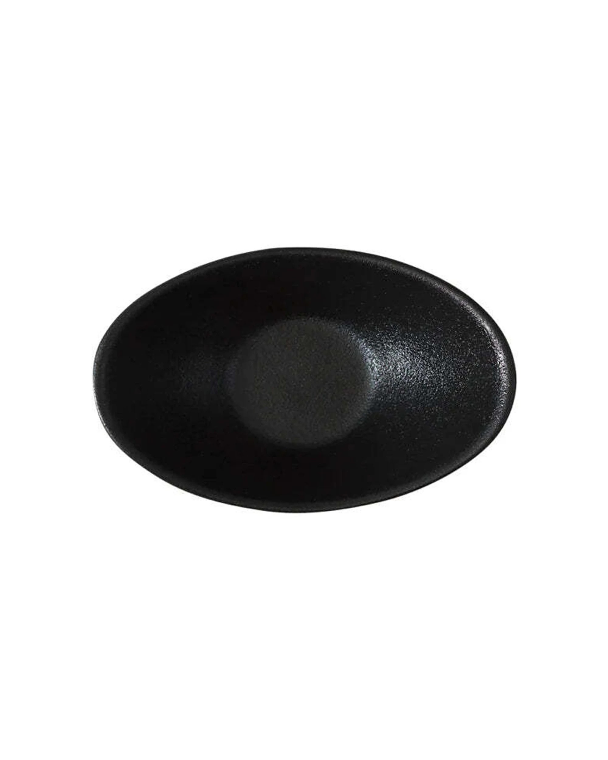 3 Maxwell & Williams Caviar Oval Sauce Bowl 11x4cm Porcelain Serveware - Black, 3 of 3