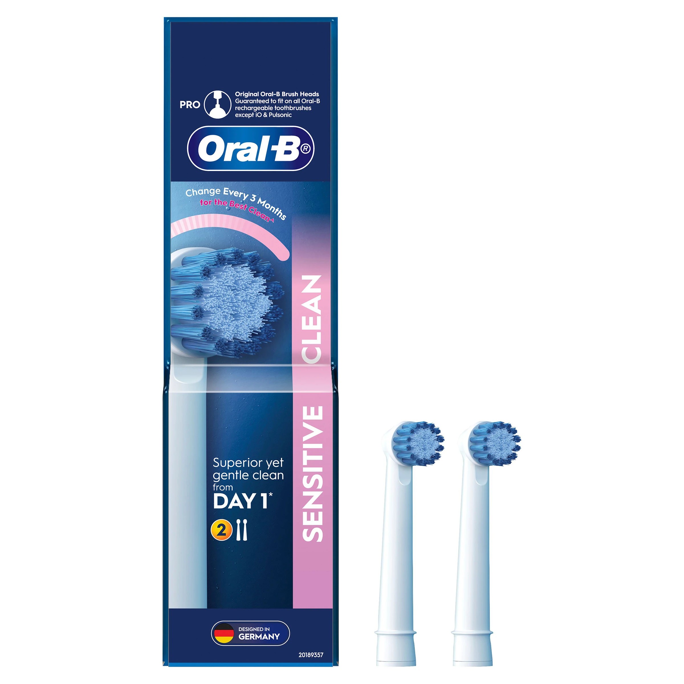 3 Oral-B 2 Pack Sensitive Clean Brush Heads, 3 of 10