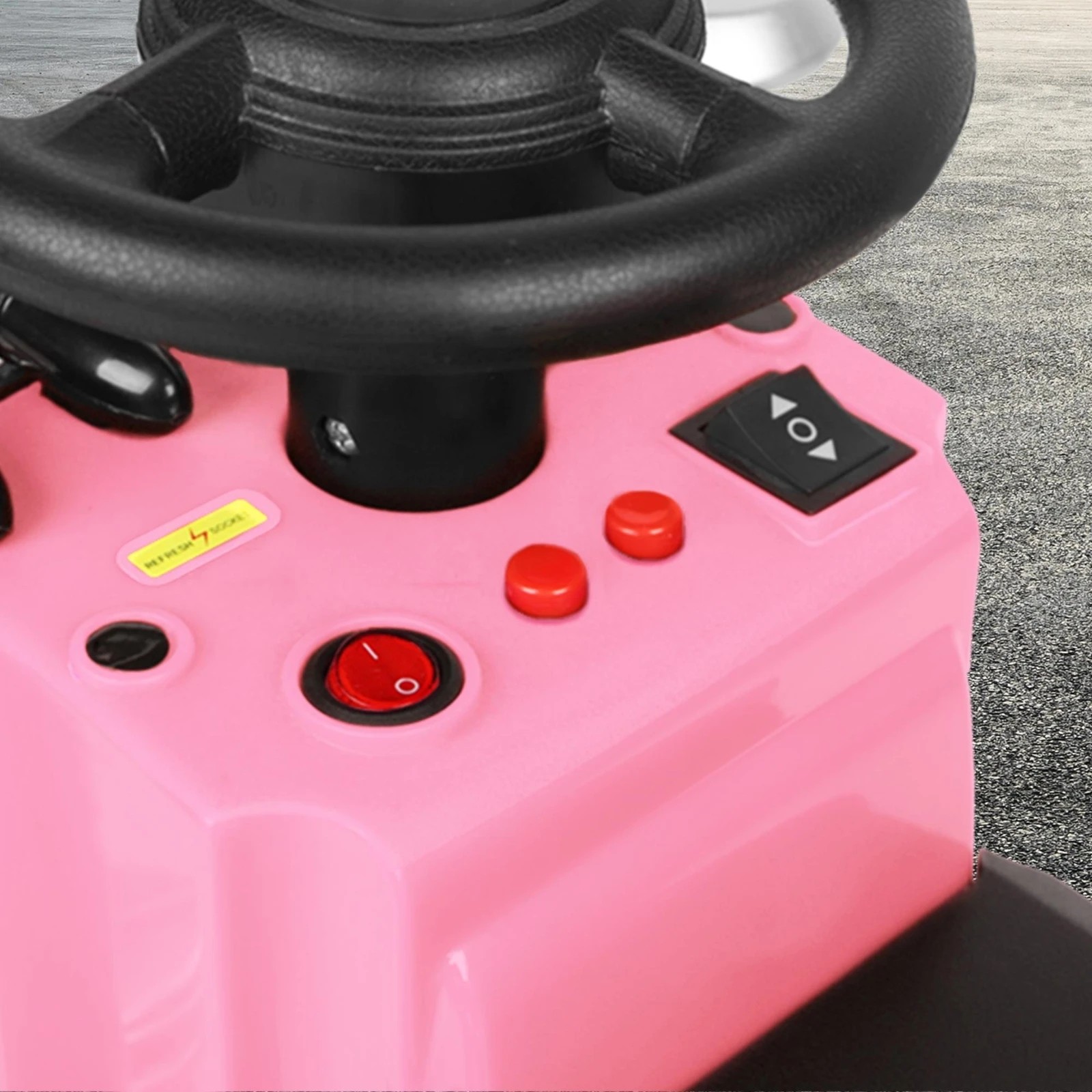 6 Alfordson Kids Ride On Car Electric Toy Truck 25W Motor w/ LED Lights - Pink, 6 of 9