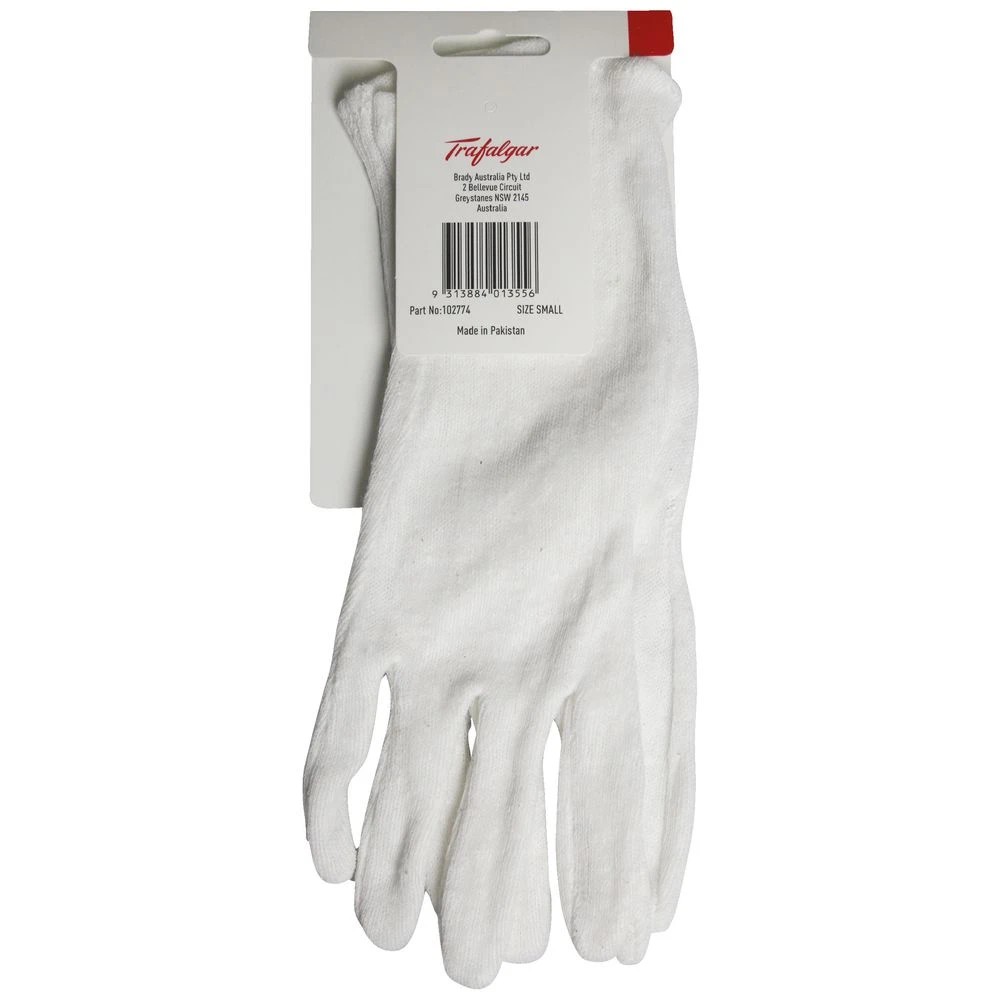 2 Trafalgar Cotton Gloves Small, 2 of 2