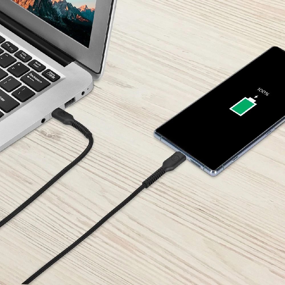 5 Bonelk Long-life Easy Grip USB-C to USB-C Cable 100W 1.2m Blk, 5 of 7