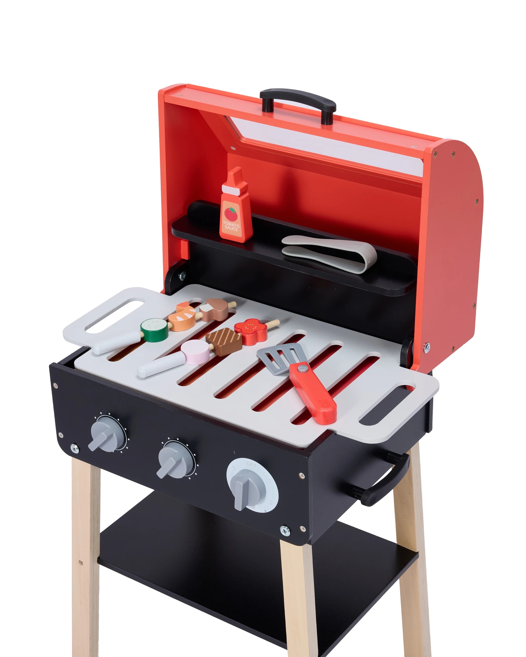 6 13 Piece Wooden BBQ Set, 6 of 8