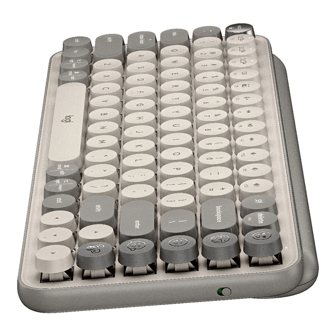 3 Logitech POP Keys Wireless Keyboard Mist Sand, 3 of 7