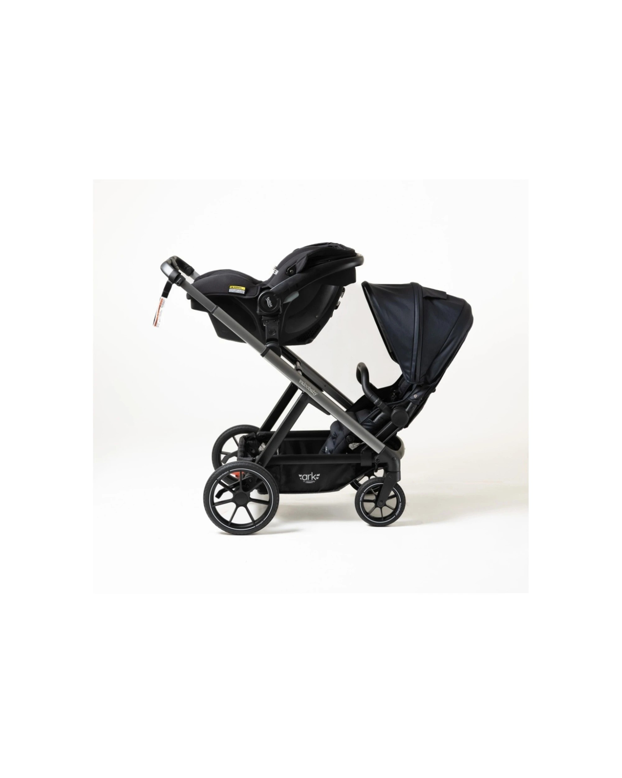 3 ValcoBaby Ark Pram Stroller Multi Seat Adaptor For Bassinet Or Joey Seat - Black, 3 of 3