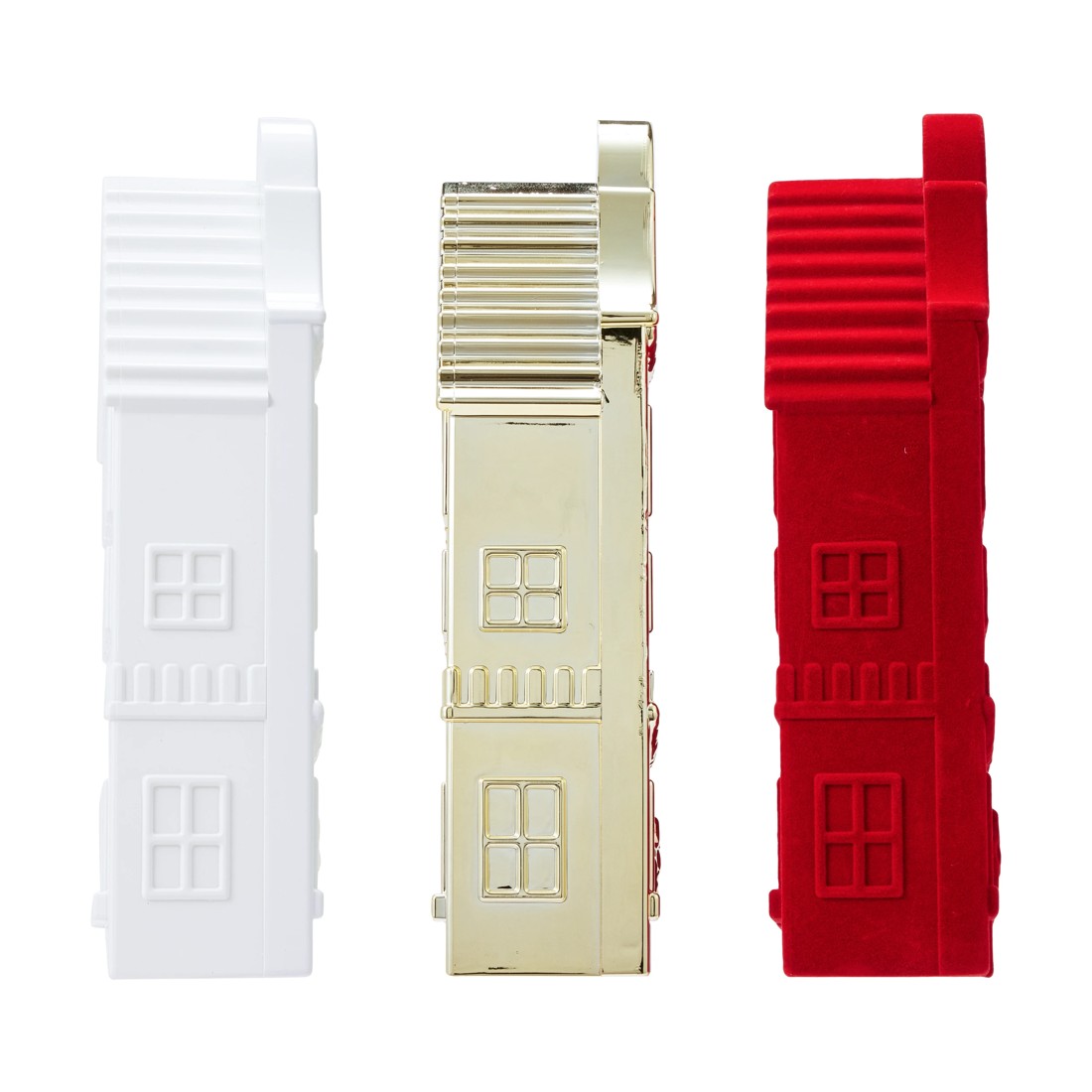 4 Metallic/Flocked/White House - Assorted, 4 of 5