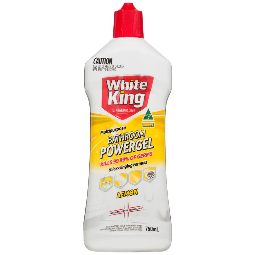 1 White King Bathroom Gel 750mL Lemon, 1 of 1