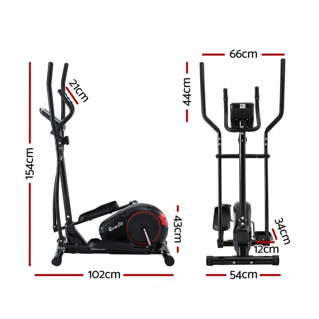 2 Everfit Exercise Bike - Black, 2 of 9