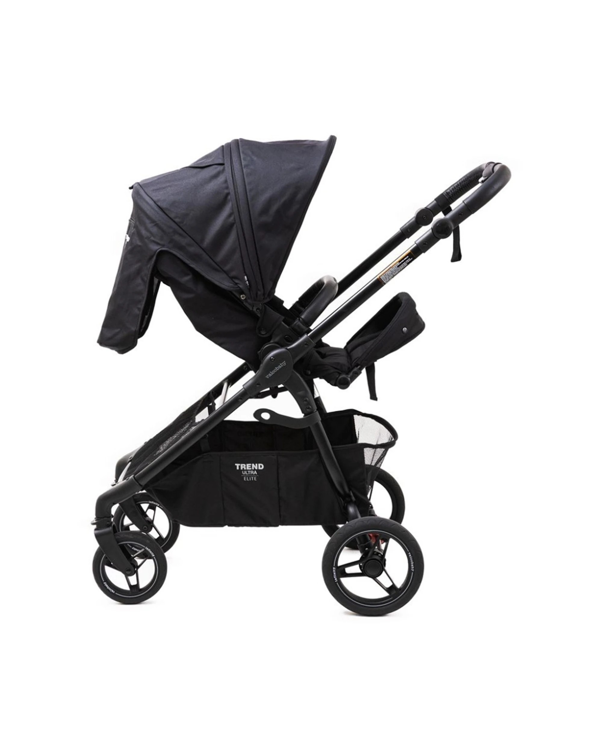 6 Valcobaby Trend Ultra Elite Stroller Pram Reversible One-Hand Fold Infinity - Black, 6 of 8