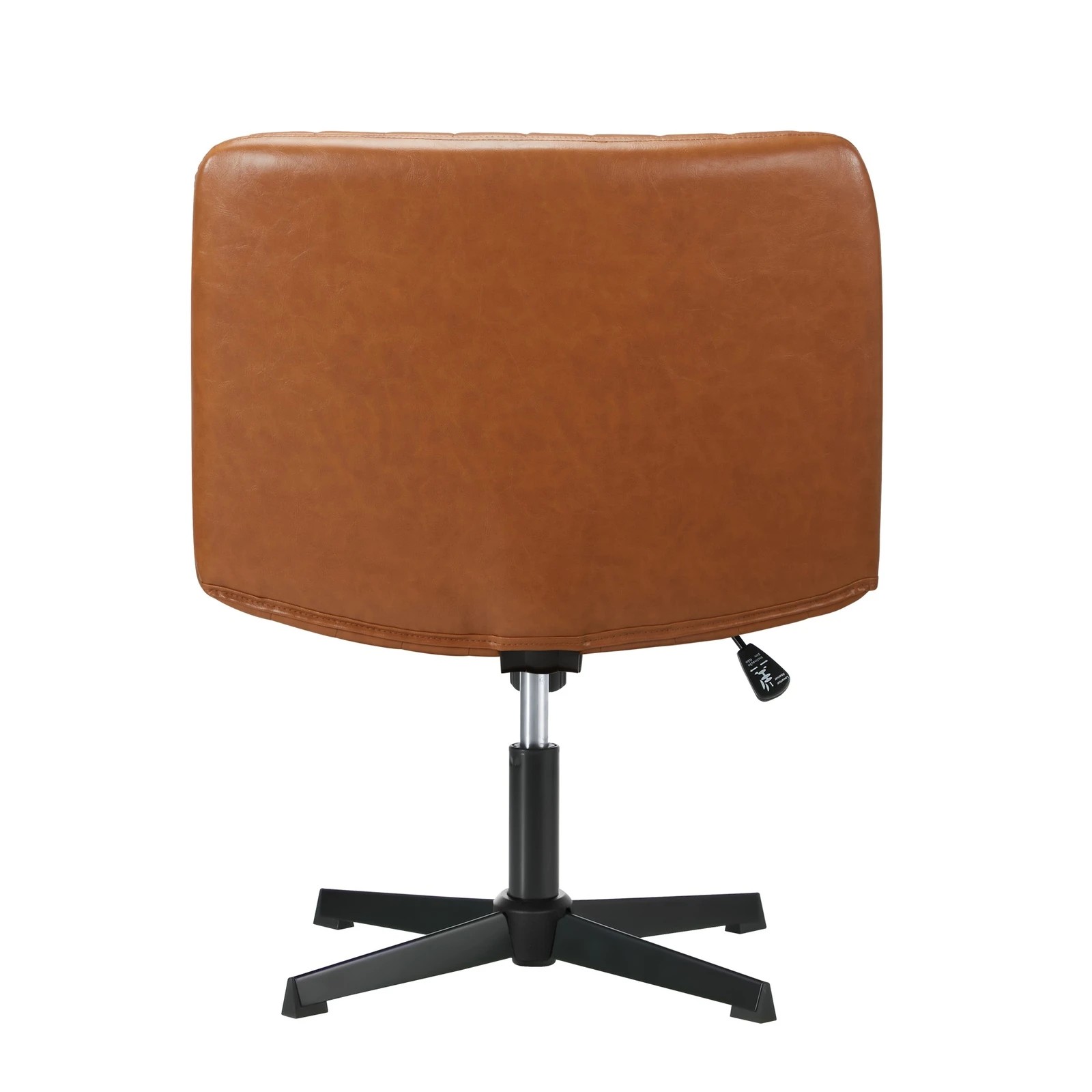 2 Oikiture Armless Office Desk Chair Faux Leather
 - Brown, 2 of 9
