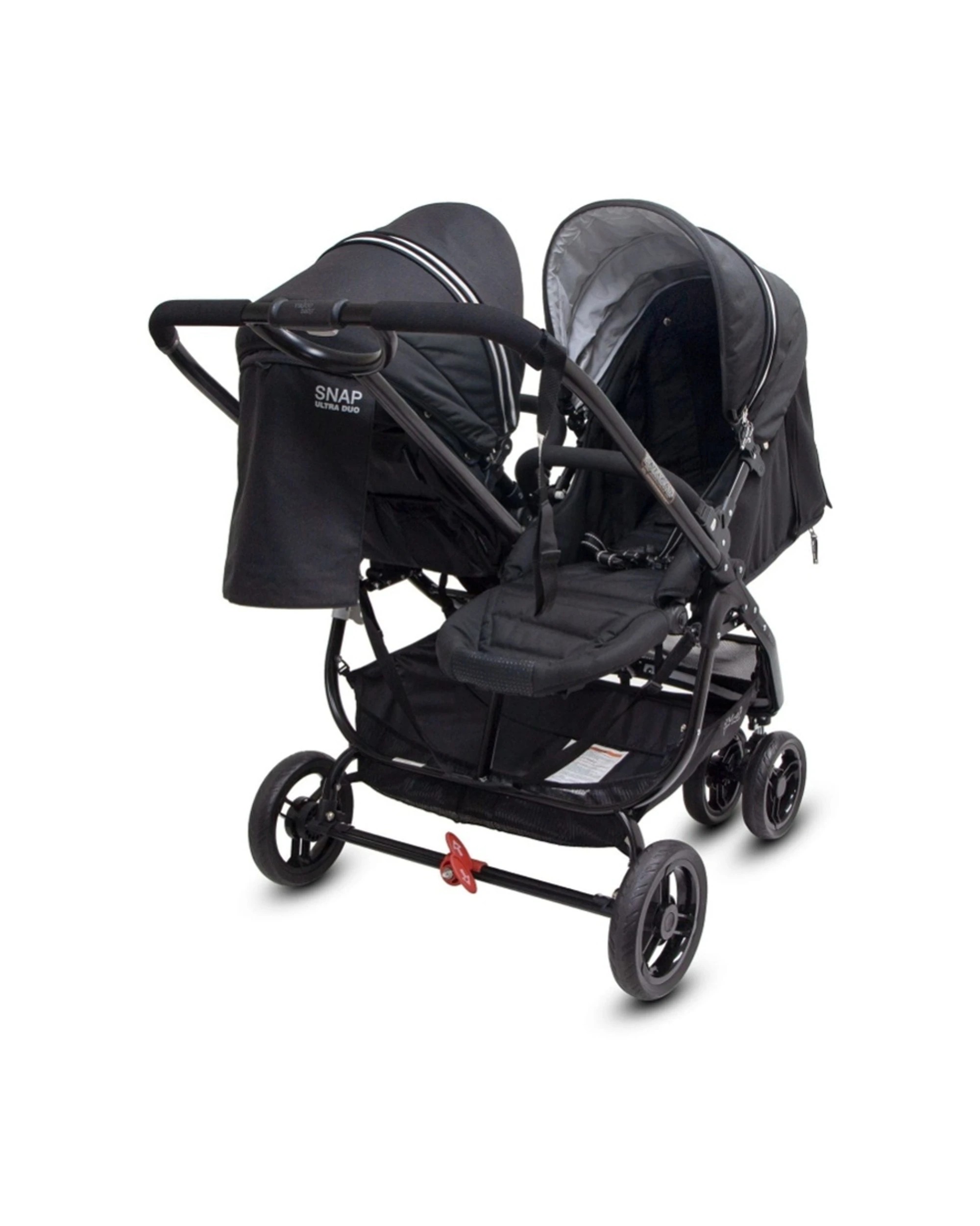 1 ValcoBaby Snap Ultra Duo Lightweight Double Stroller Side By Side 2 Seats - Black, 1 of 8