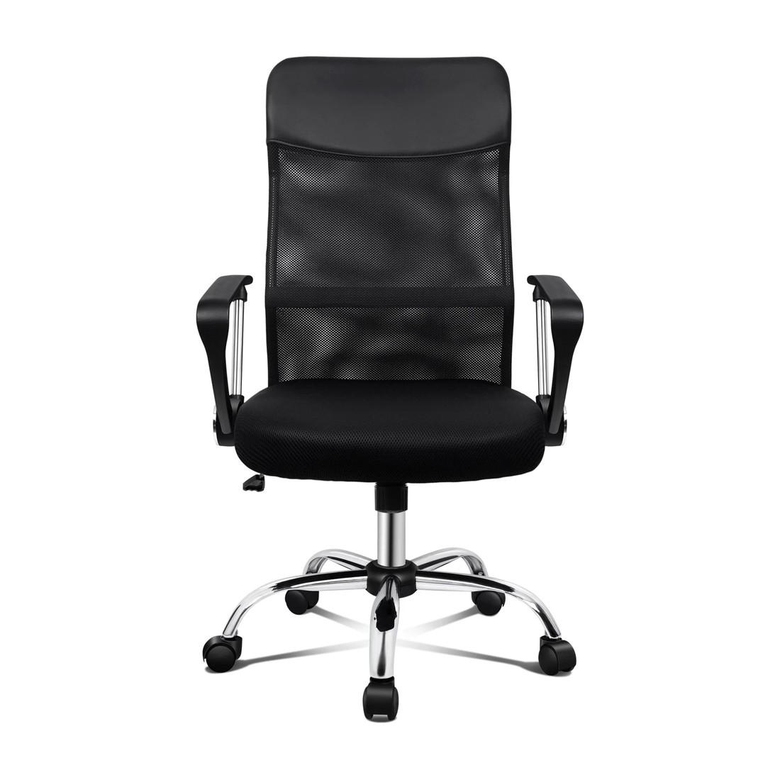 10 Alfordson Mesh Office Chair Executive Fabric Seat Gaming Racing Tilt Computer - Black, 10 of 10