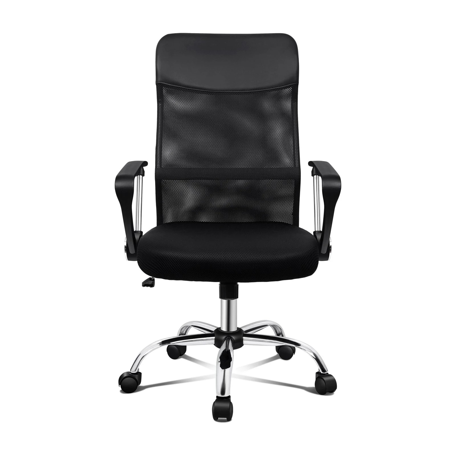 10 Alfordson Mesh Office Chair Executive Fabric Seat Gaming Racing Tilt Computer - Black, 10 of 10